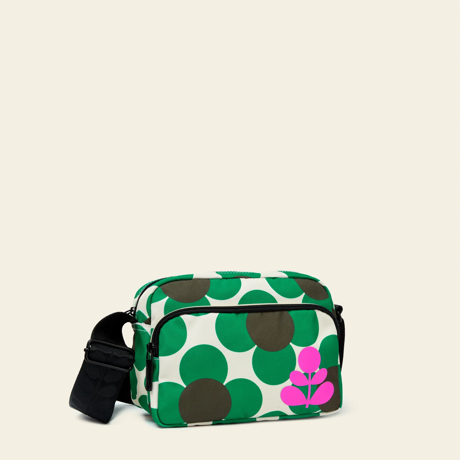 Angle Camera Bag - Retro Flower Emerald - Image 3