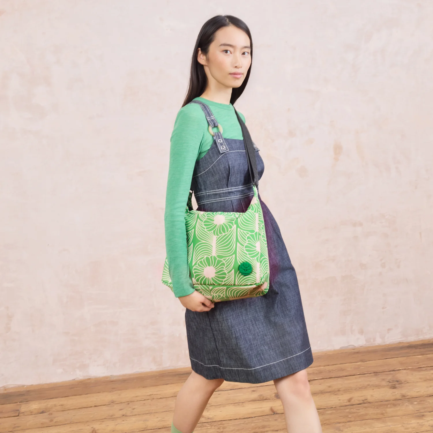 Area Hobo Crossbody - Moonflower Spring Green - Image 2