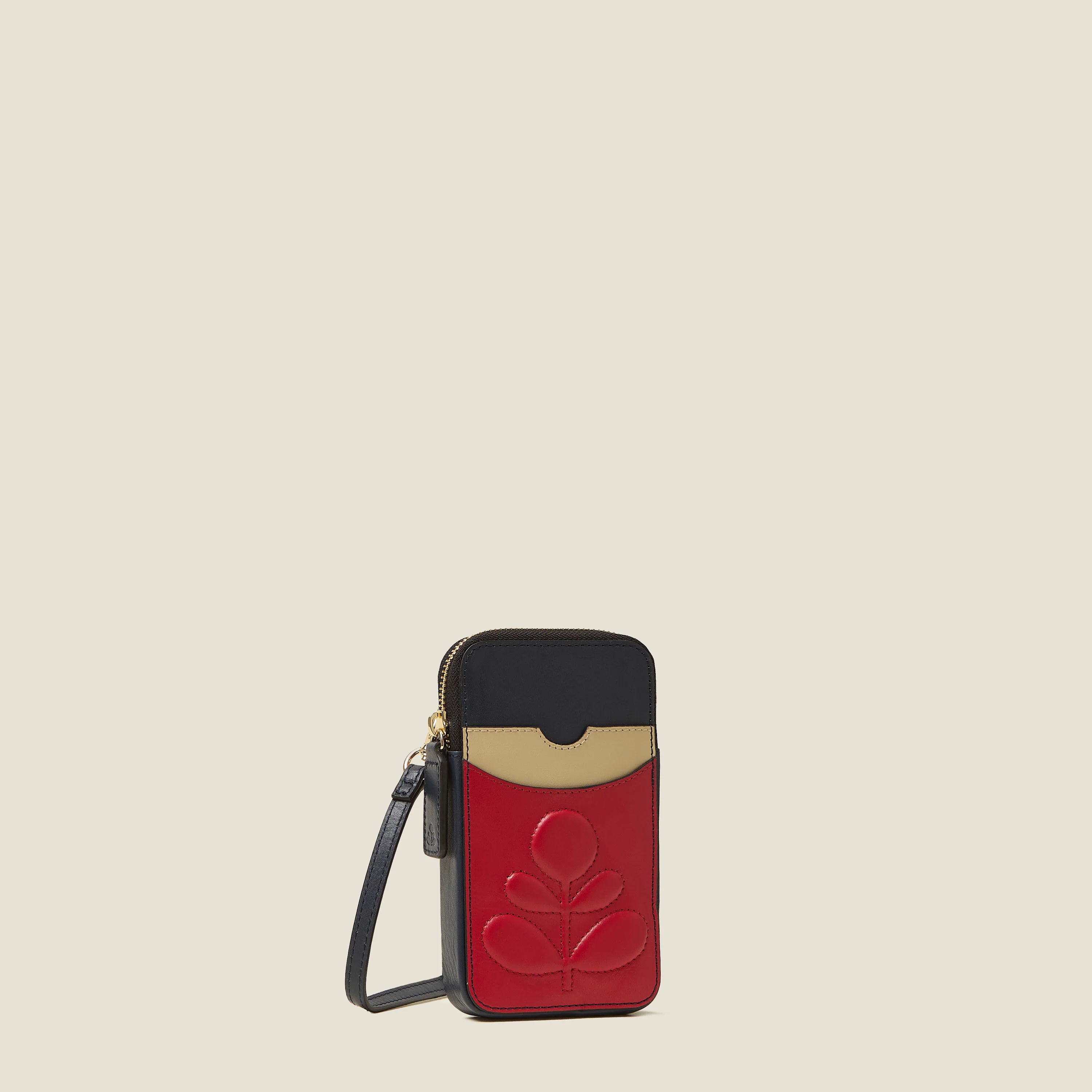Ariel Phone Case - Embossed Stem Navy - Image 3