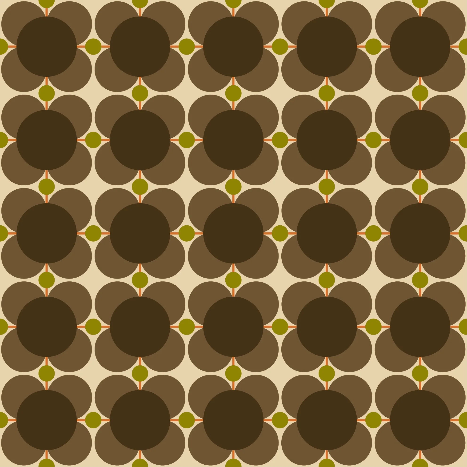 Atomic Flower Mink Wallpaper Sample