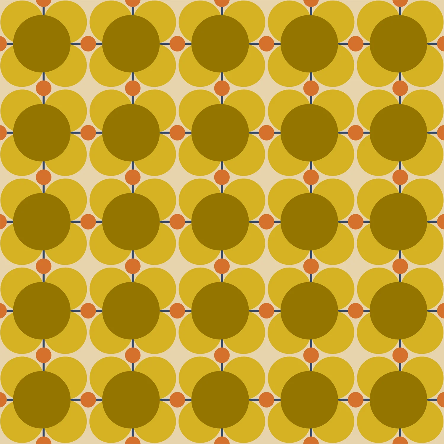 Atomic Flower Sunflower Wallpaper - Image 2