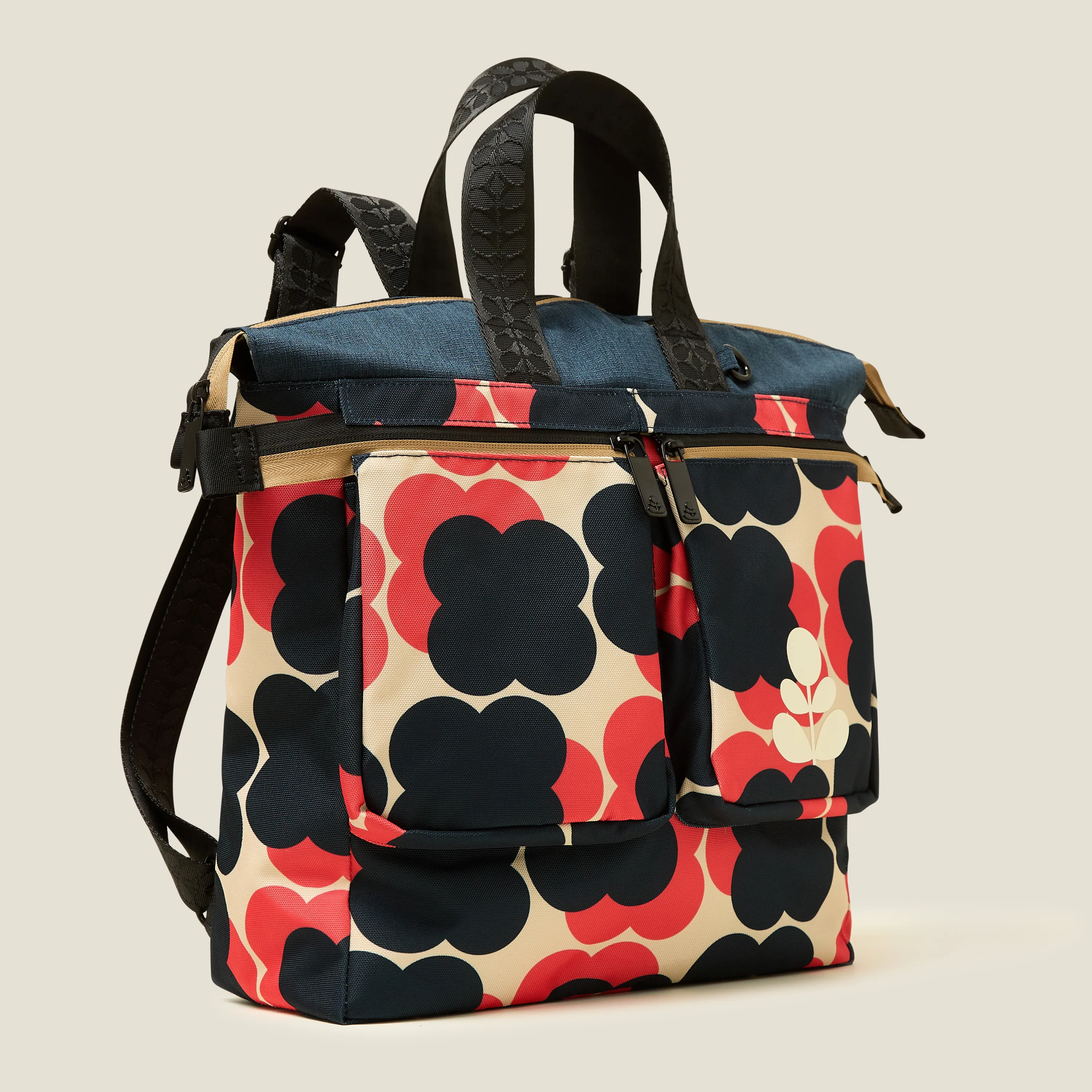 Axis Backpack - Floating Flower Navy Red - Image 3