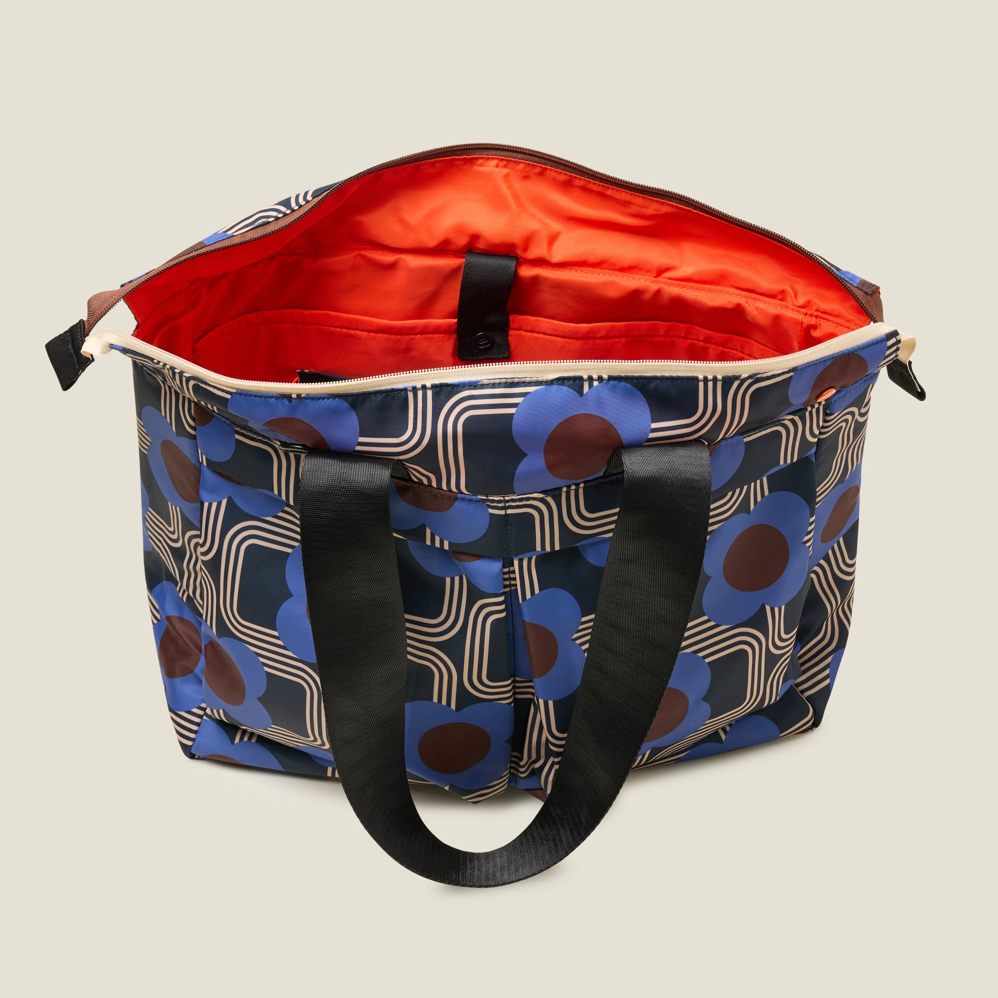 Axis Tote Bag - Electric Flora Cobalt - Image 5