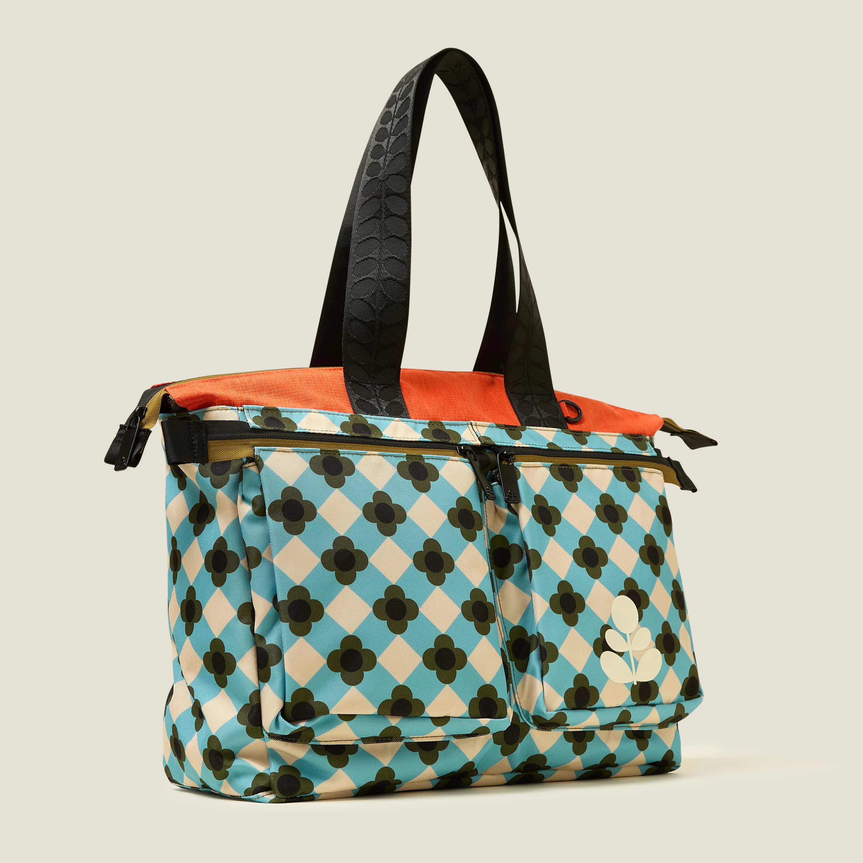 Axis Tote - Flower Check Ziggurat - Image 3