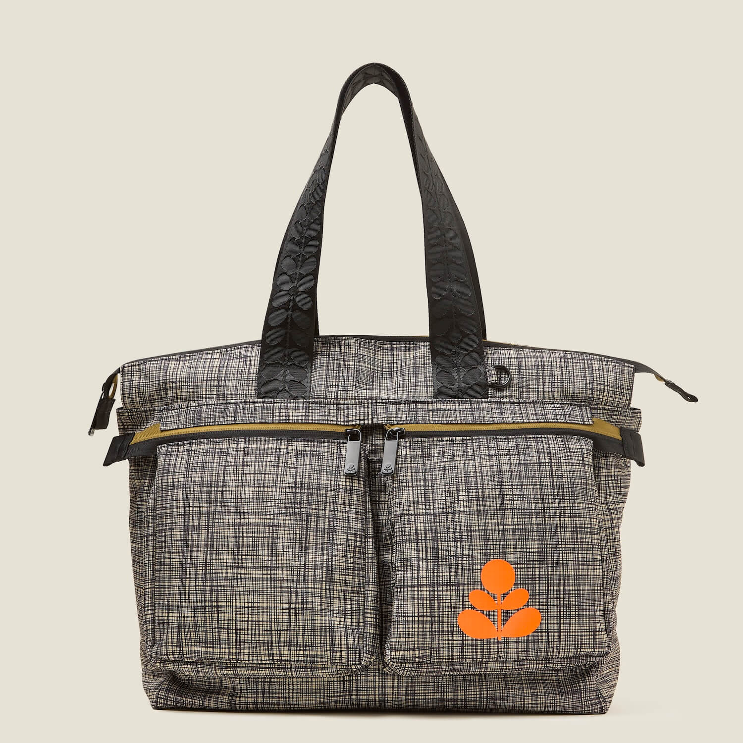 Axis Tote - Scribble Print Black - Image 2