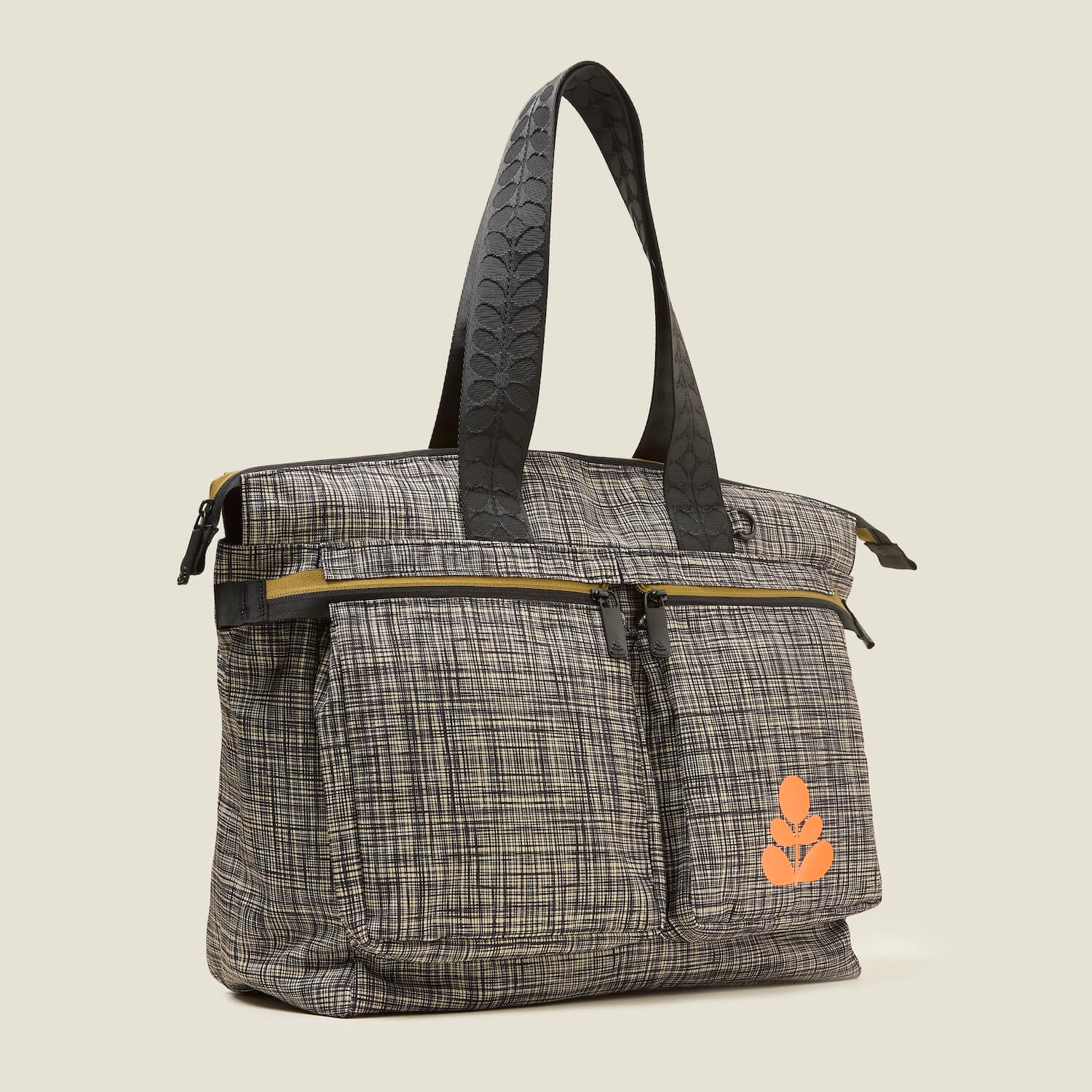 Axis Tote - Scribble Print Black - Image 3