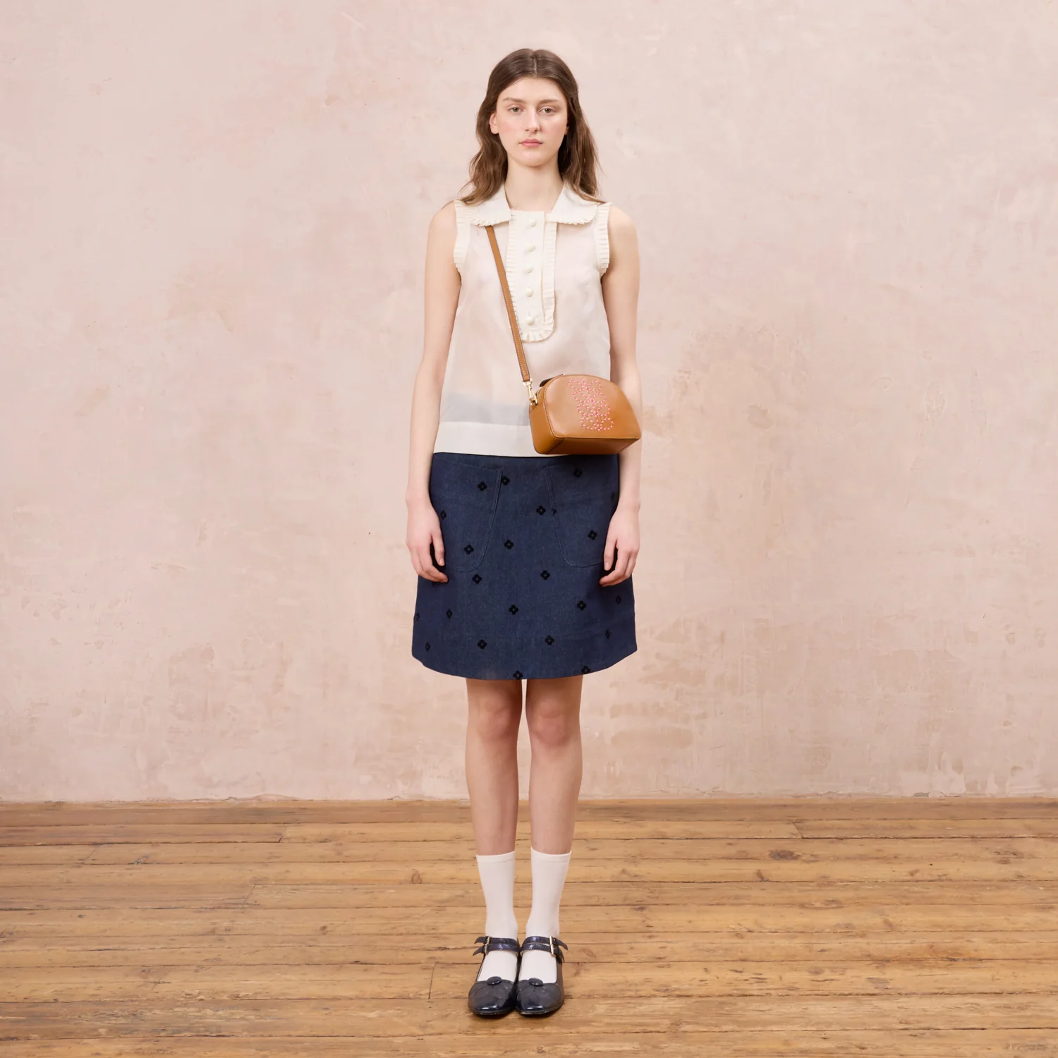 Babaluna Crossbody - Whipstitch Stem Tan - Image 2