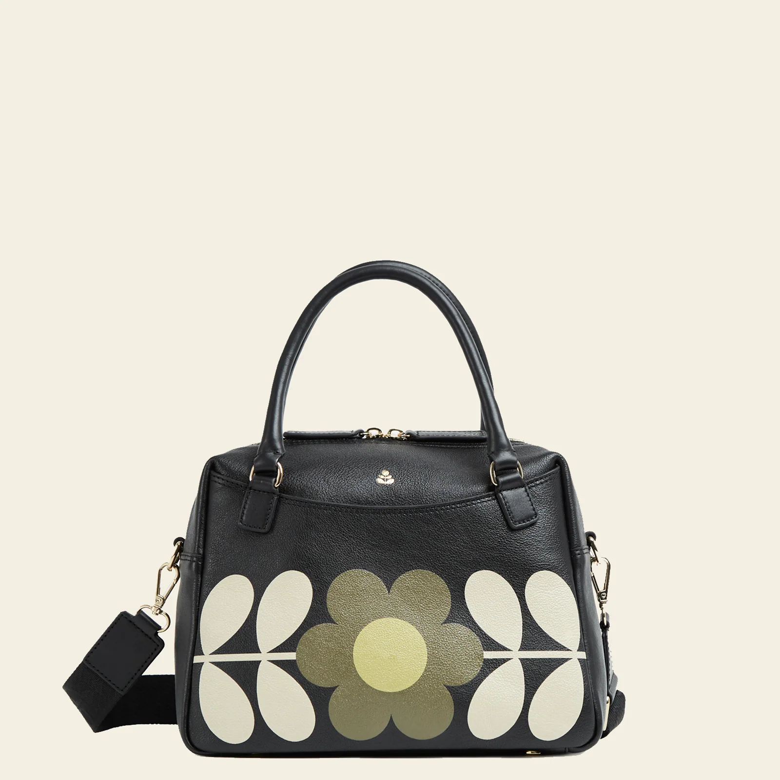 Beatrice Handbag - Black Daisy Stem - Image 2