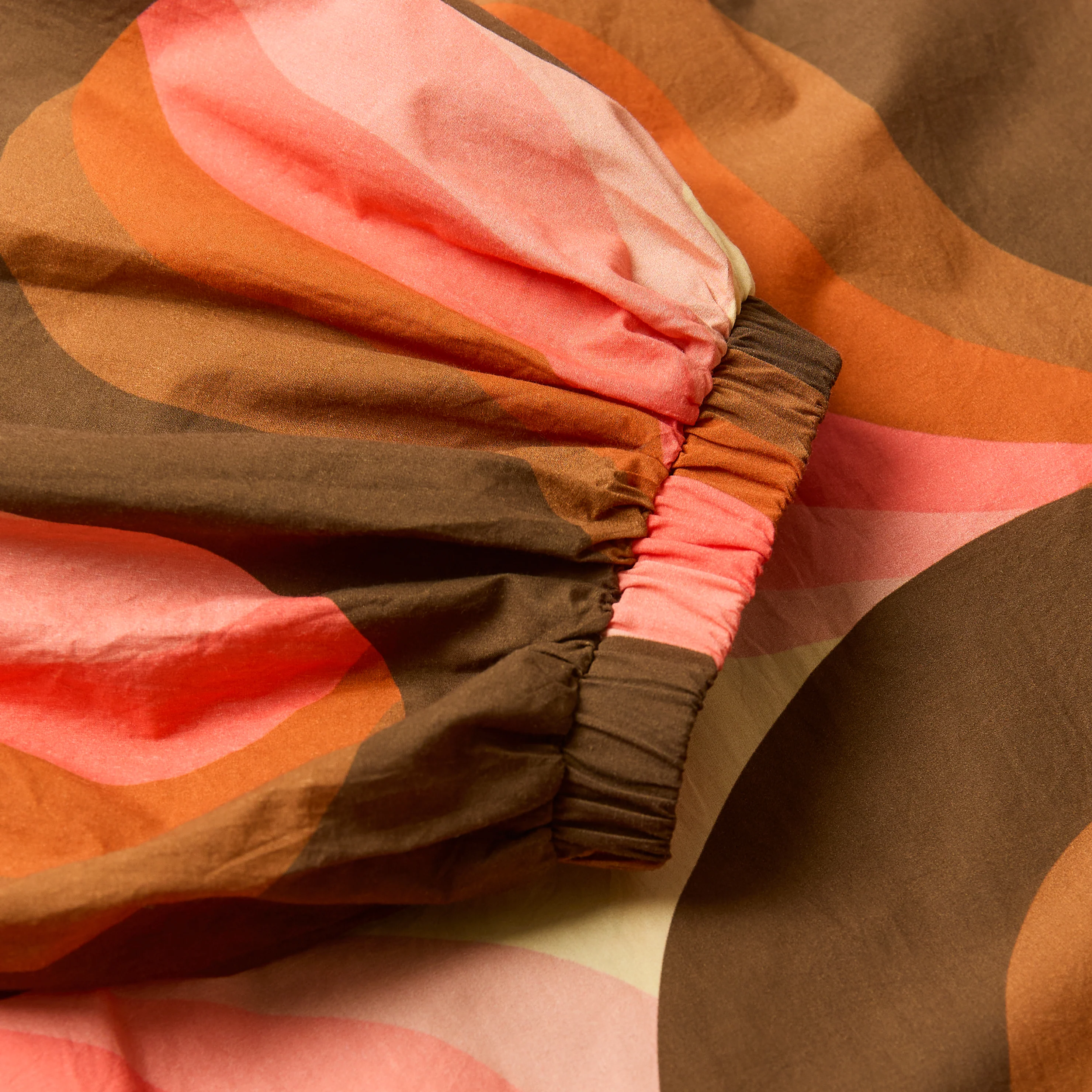 Bella Puff Sleeve Dress Giant Rolling Wave - Image 6
