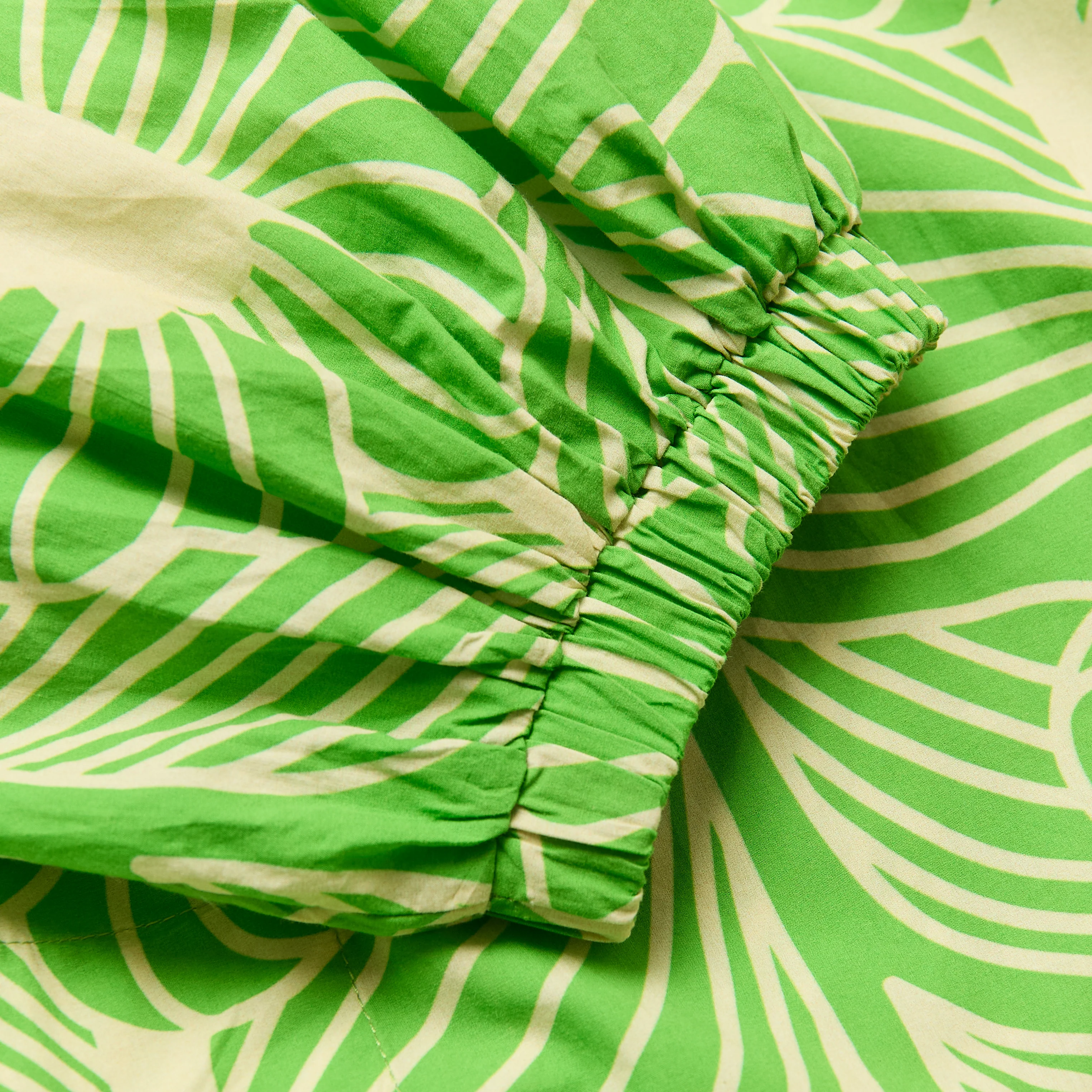 Bella Puff Sleeve Dress Moonflower Spring Green - Image 7
