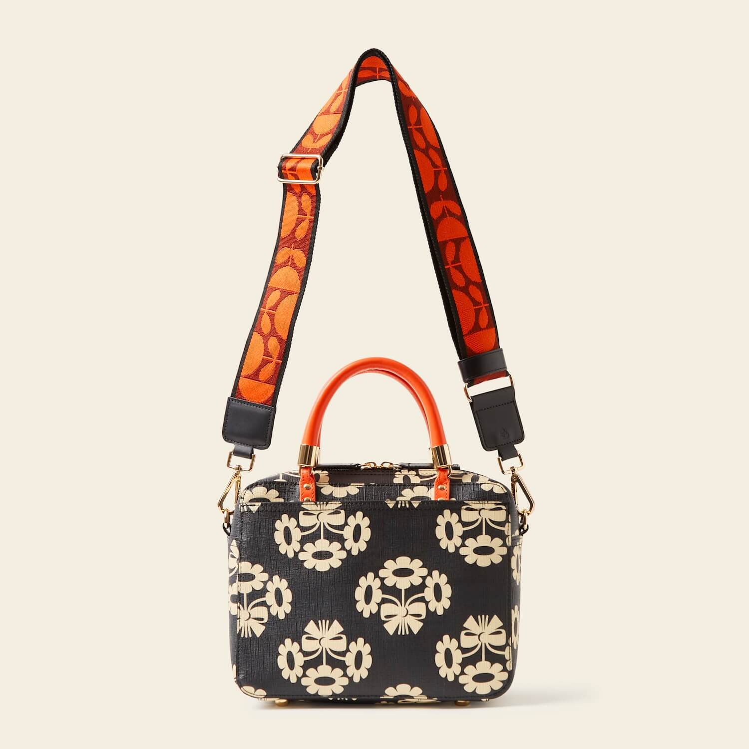 Block Medium Handbag - Posey Flower Midnight - Image 4