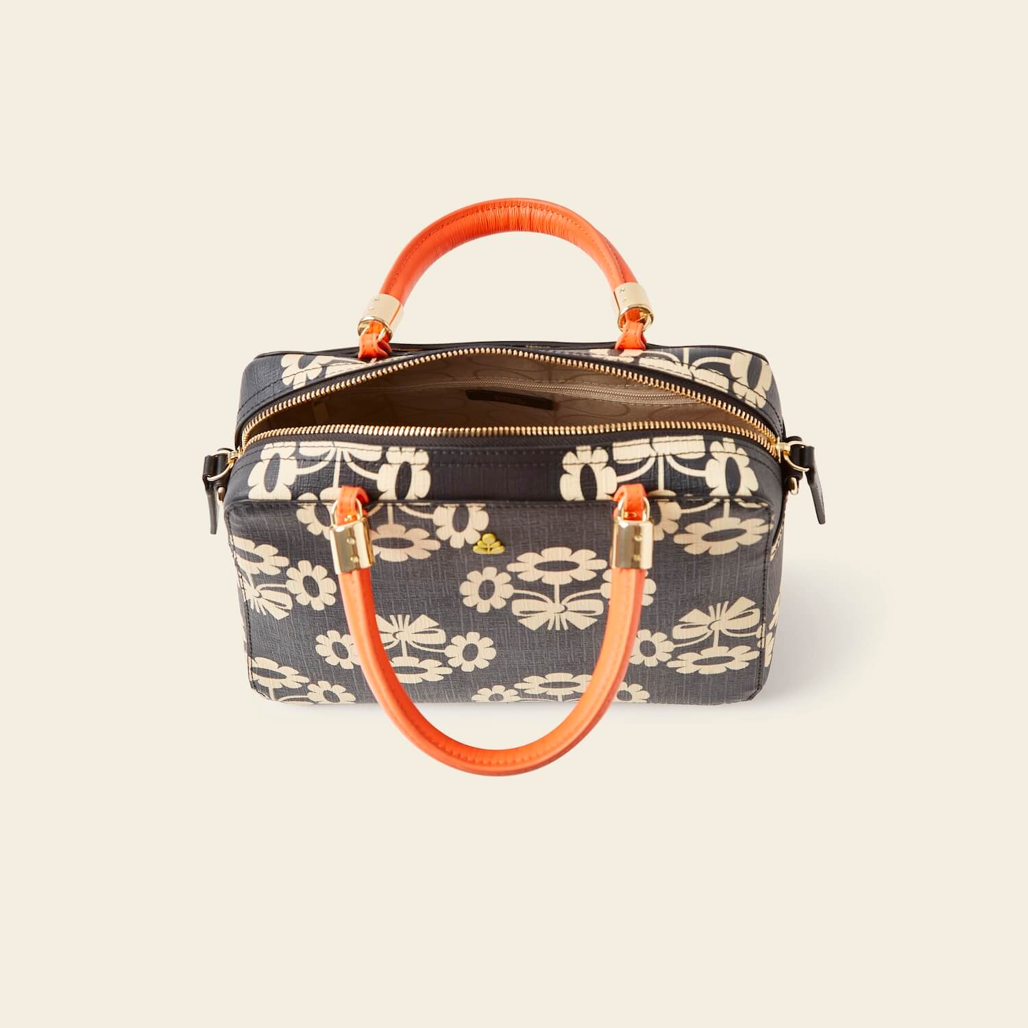Block Medium Handbag - Posey Flower Midnight - Image 5