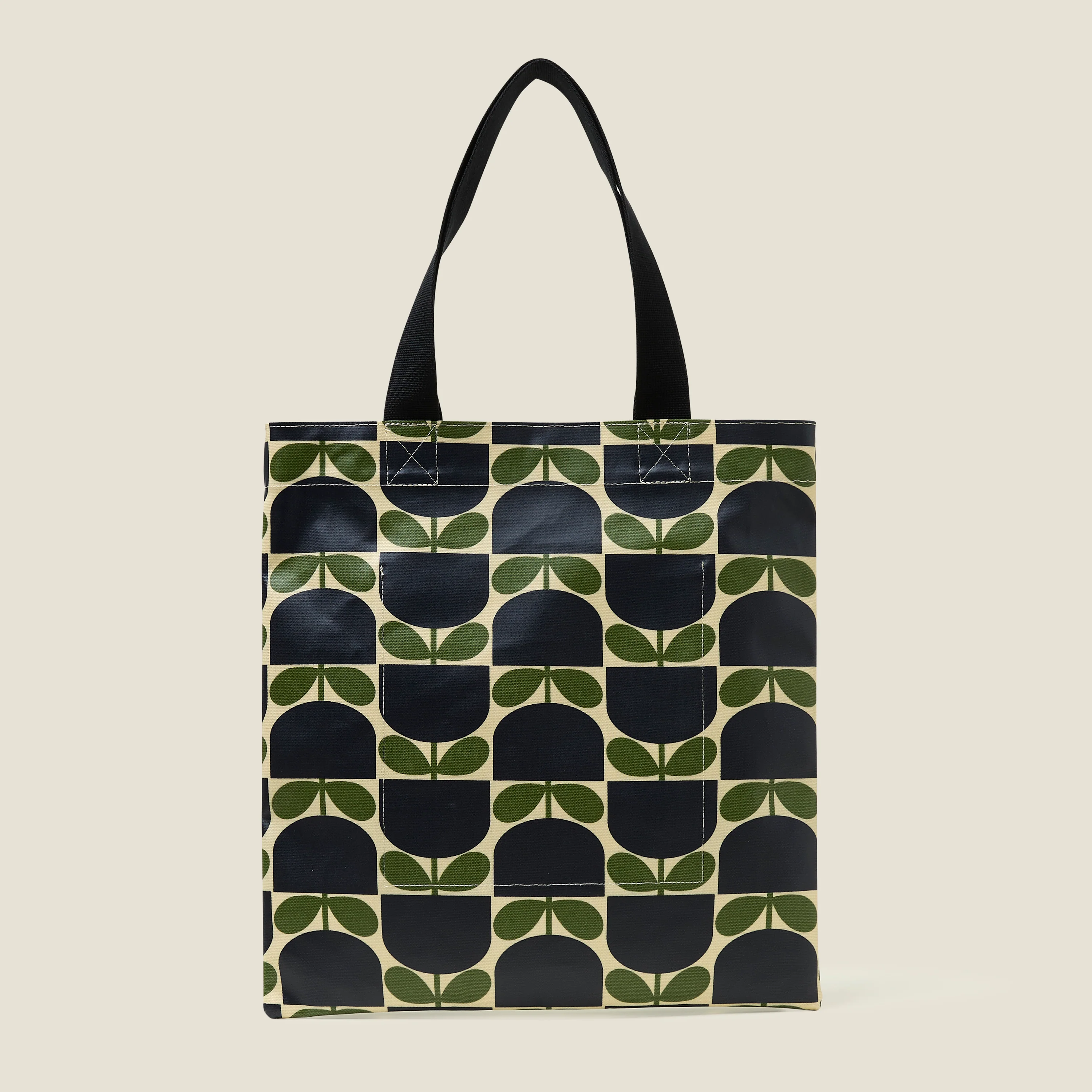 Rollaway Book Bag - Block Flower Leaf - Image 4