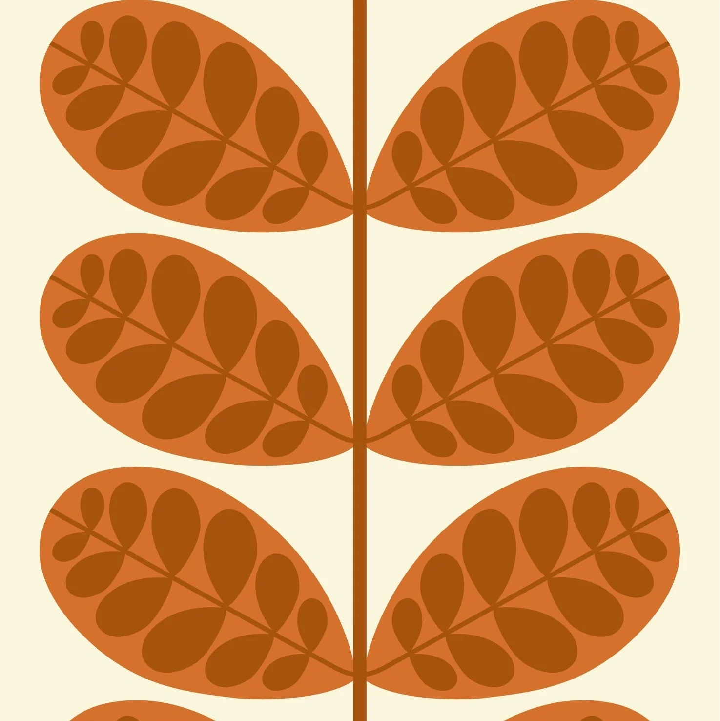 Botanica Orange Wallpaper - Image 2