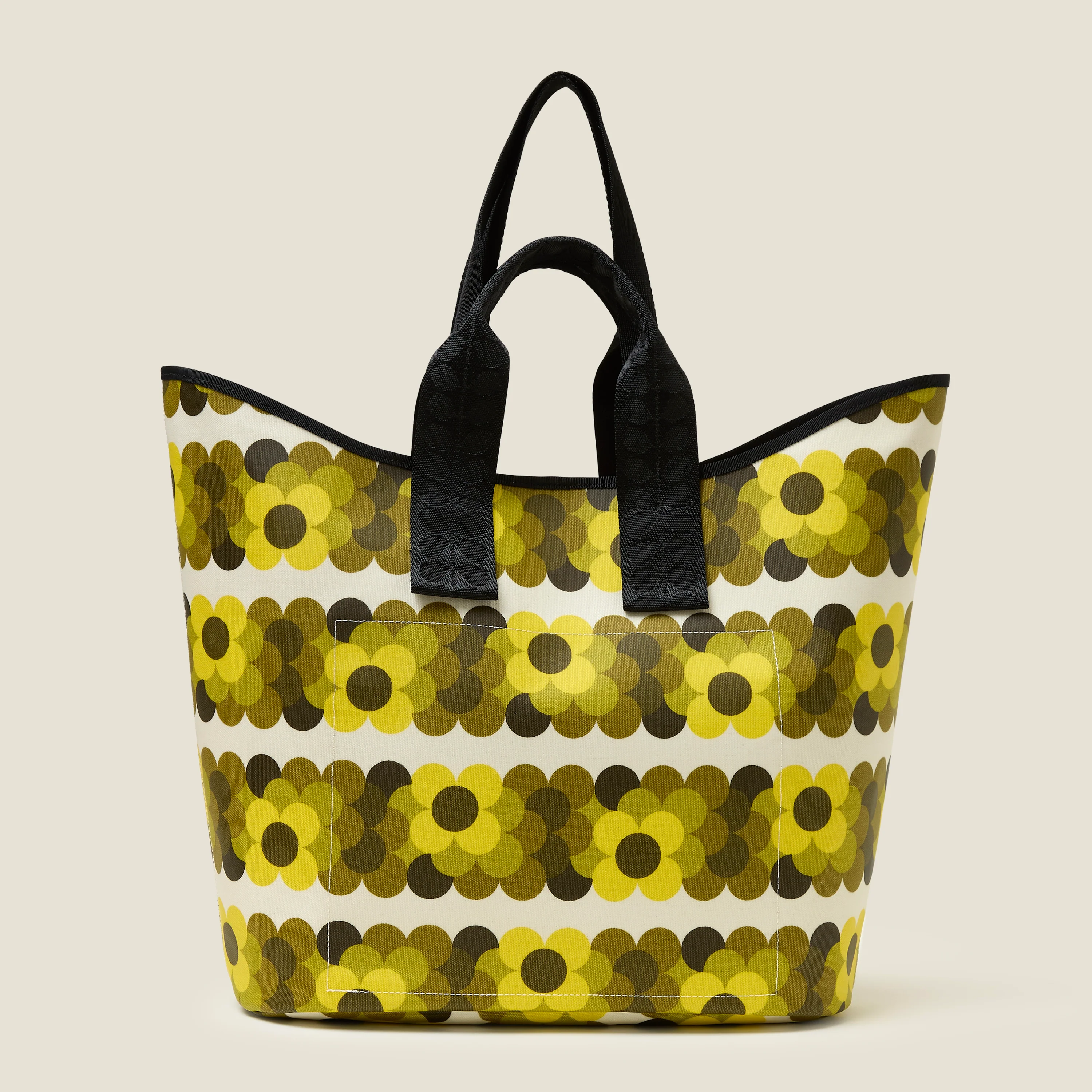 Carryall Large Tote - Retro Flower Yellow - Image 4