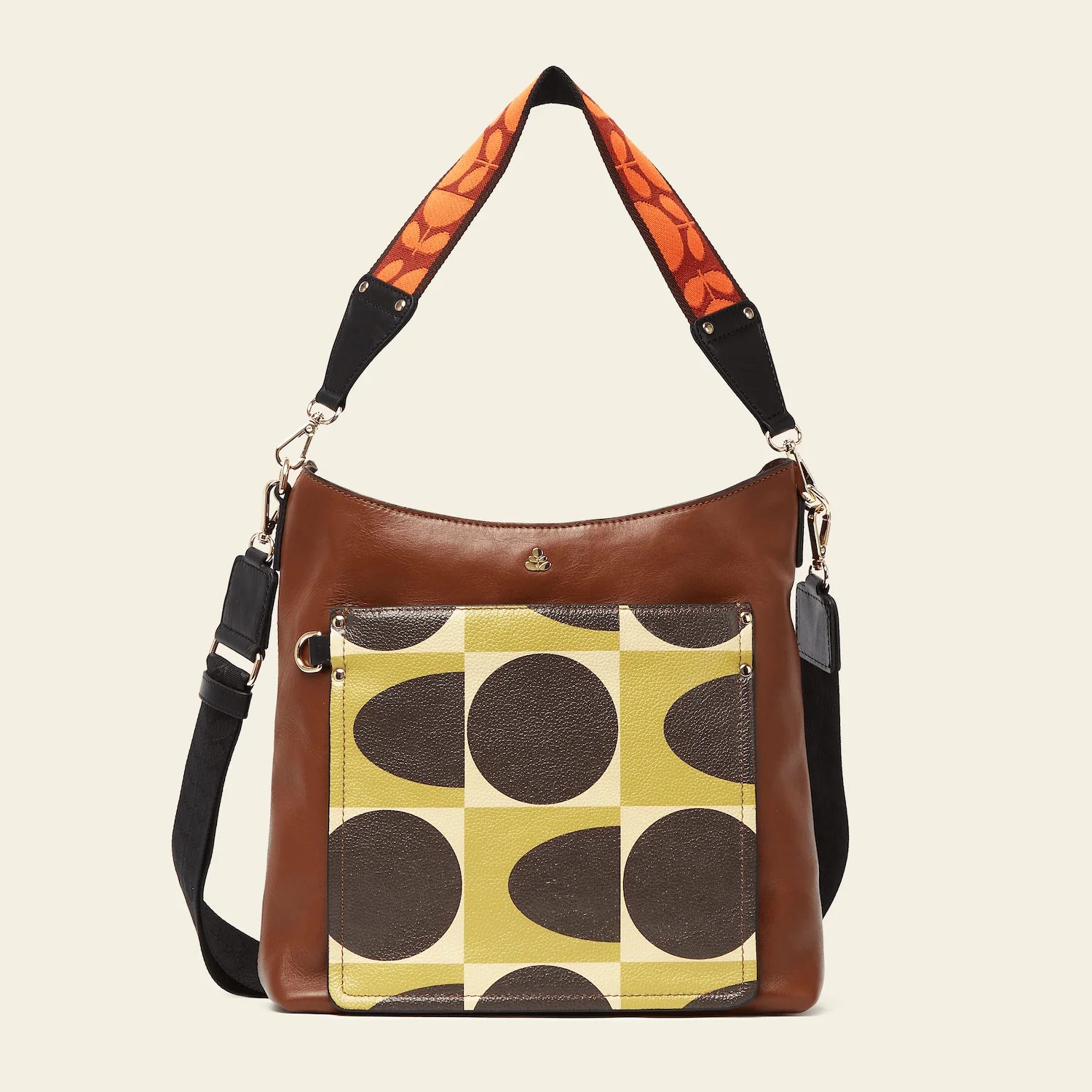 Carrymax Bucket Bag - Chestnut Spot Square
