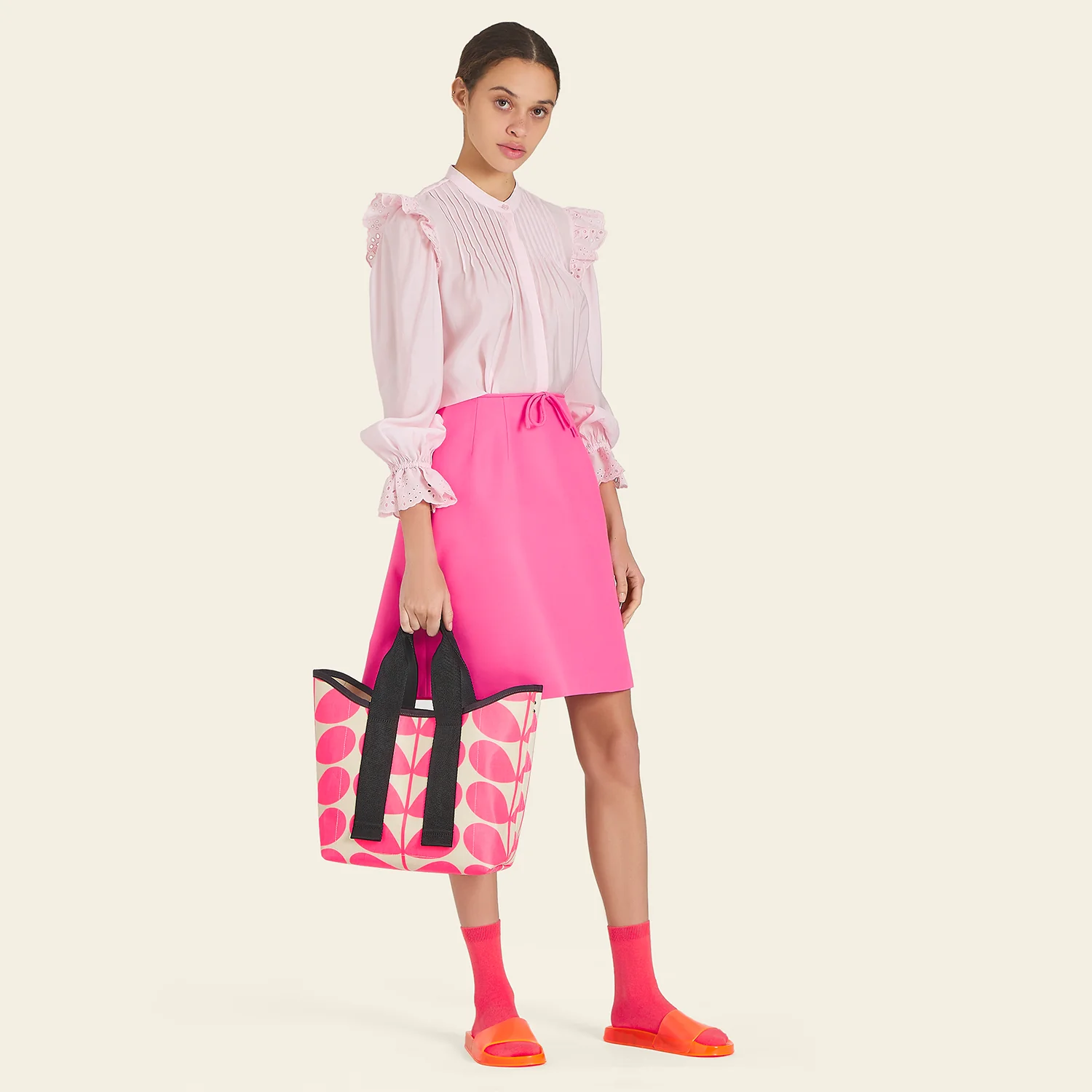 Carrysmall Medium Tote - Neon Pink - Image 2
