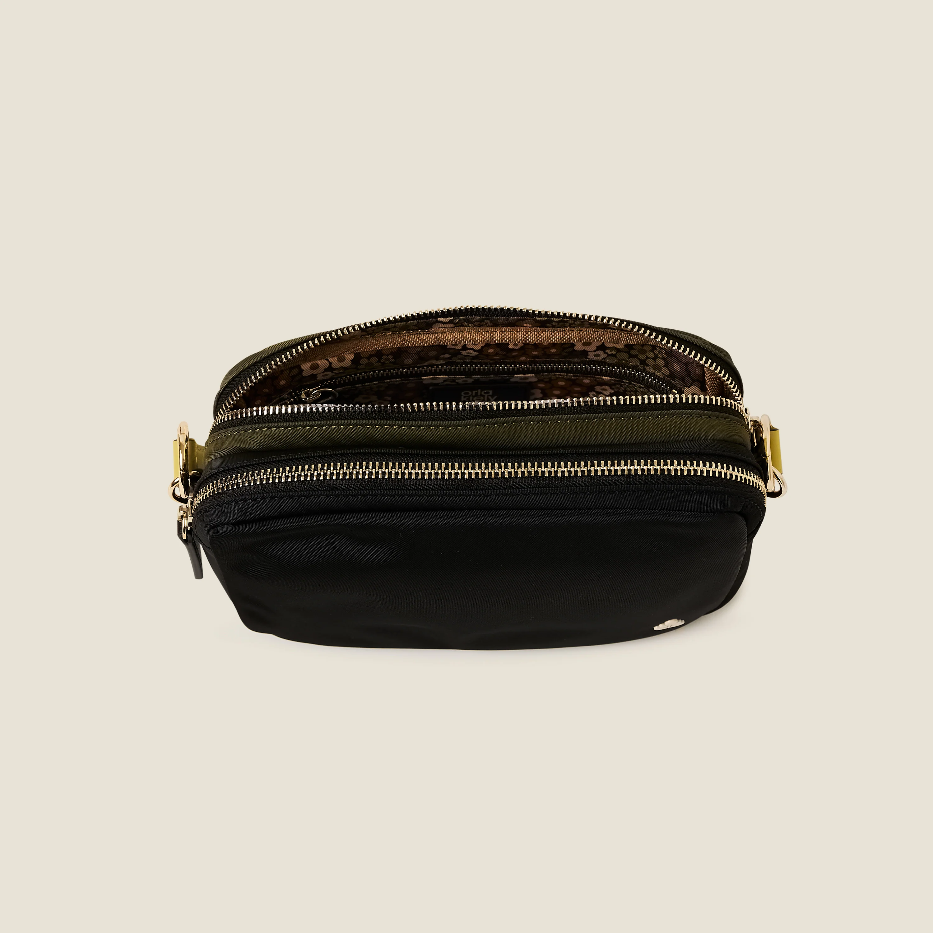 Colourblock Crossbody Bag - Black - Image 4