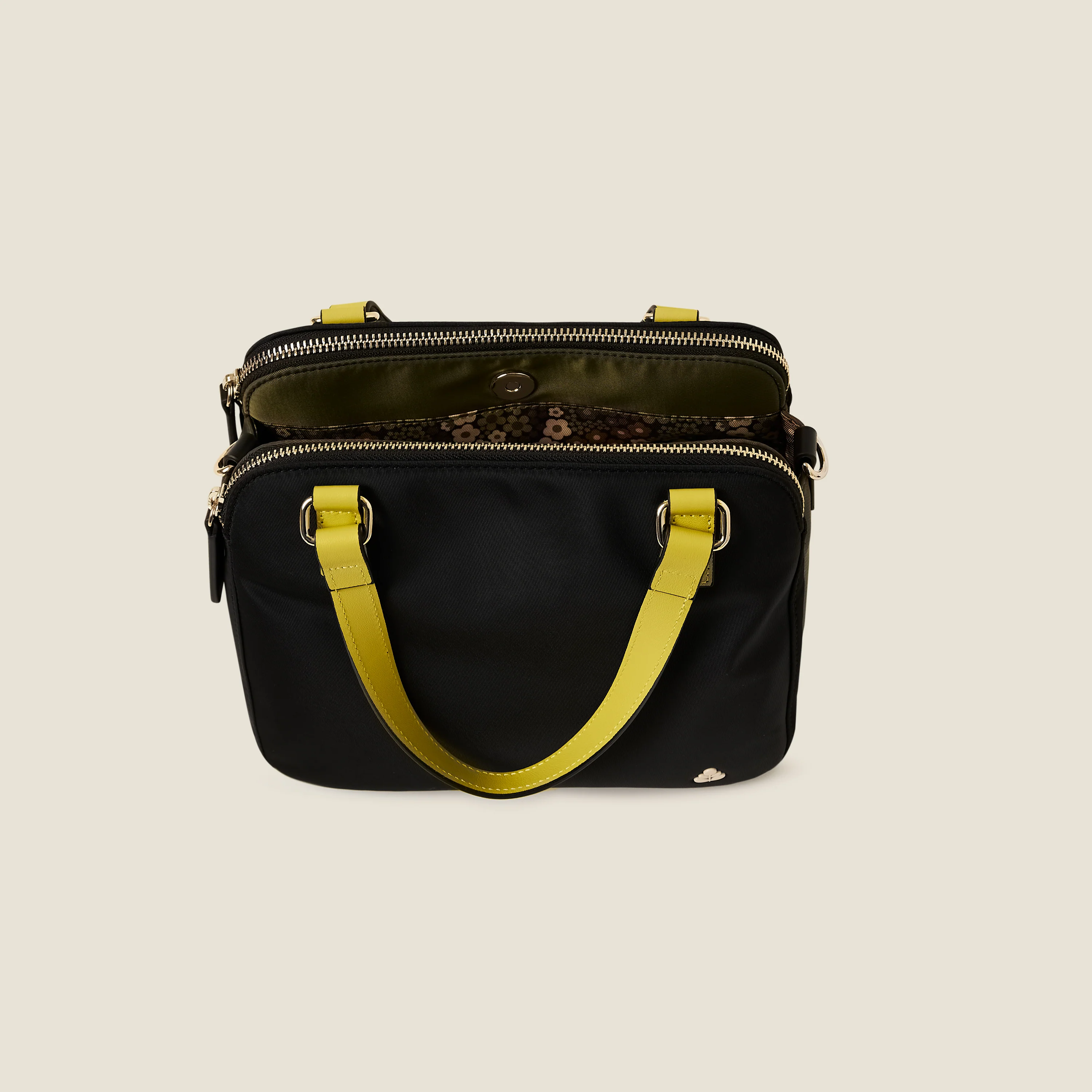 Colourblock Shoulder Bag - Black - Image 4