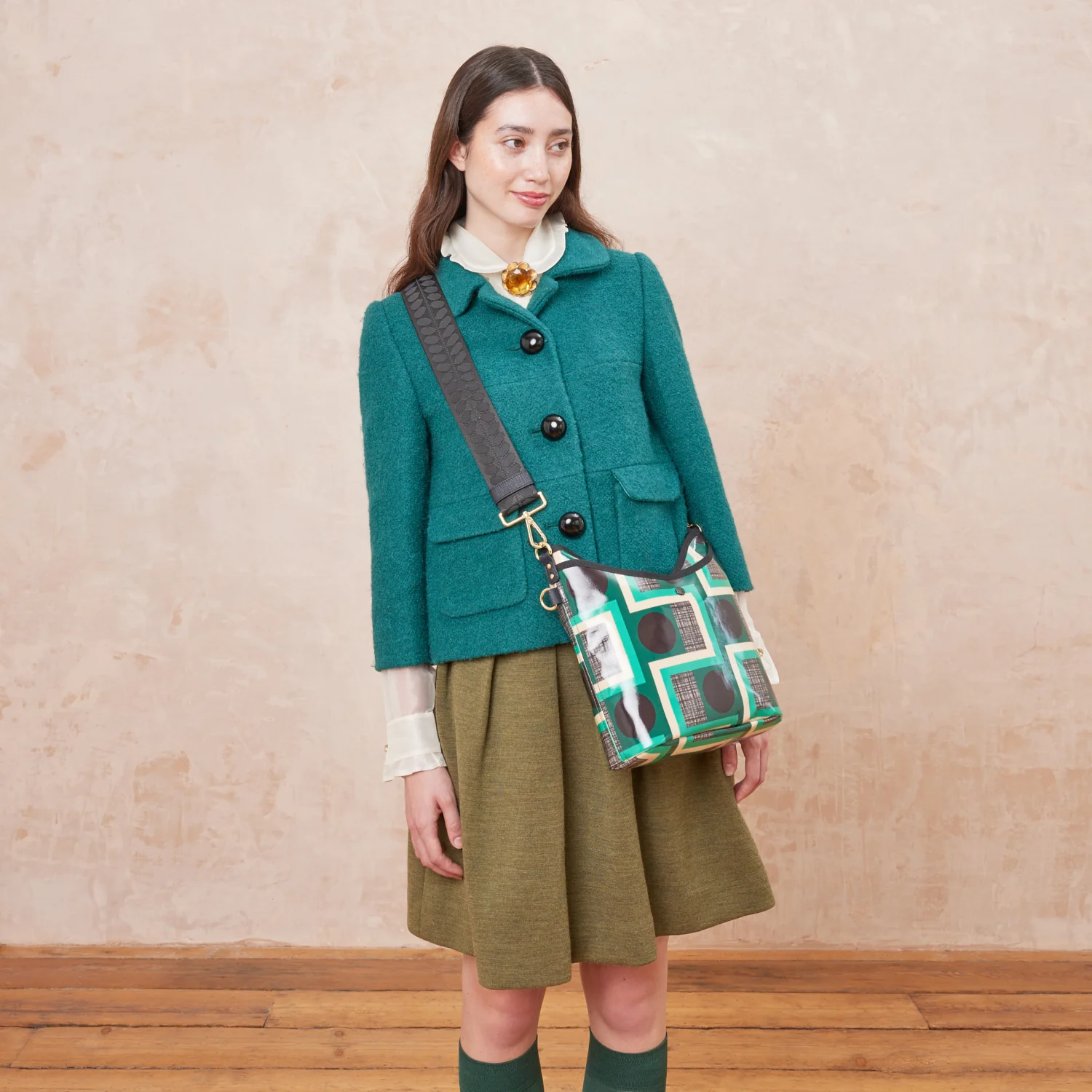 Cross Carry Crossbody - Balcony Spot Emerald - Image 2