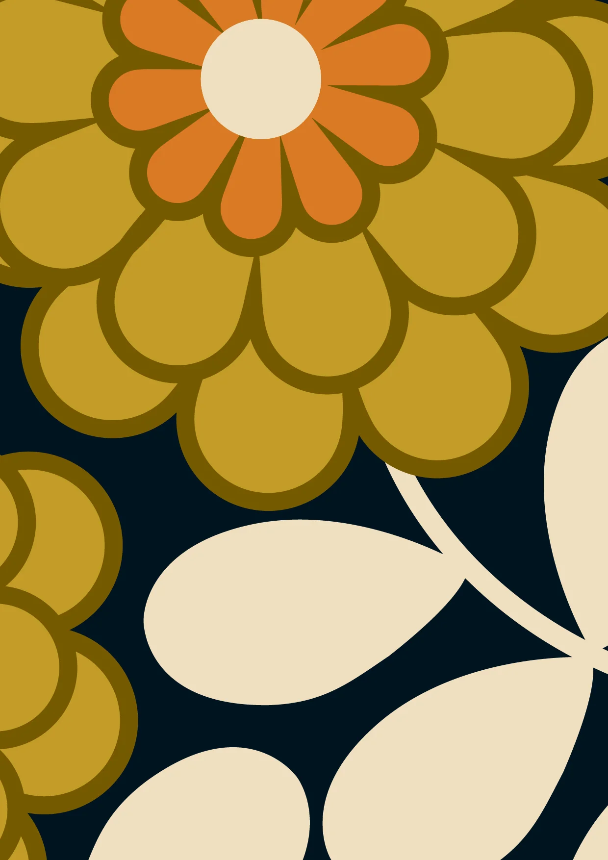 Dahlia Wallpaper - Sample - Image 3