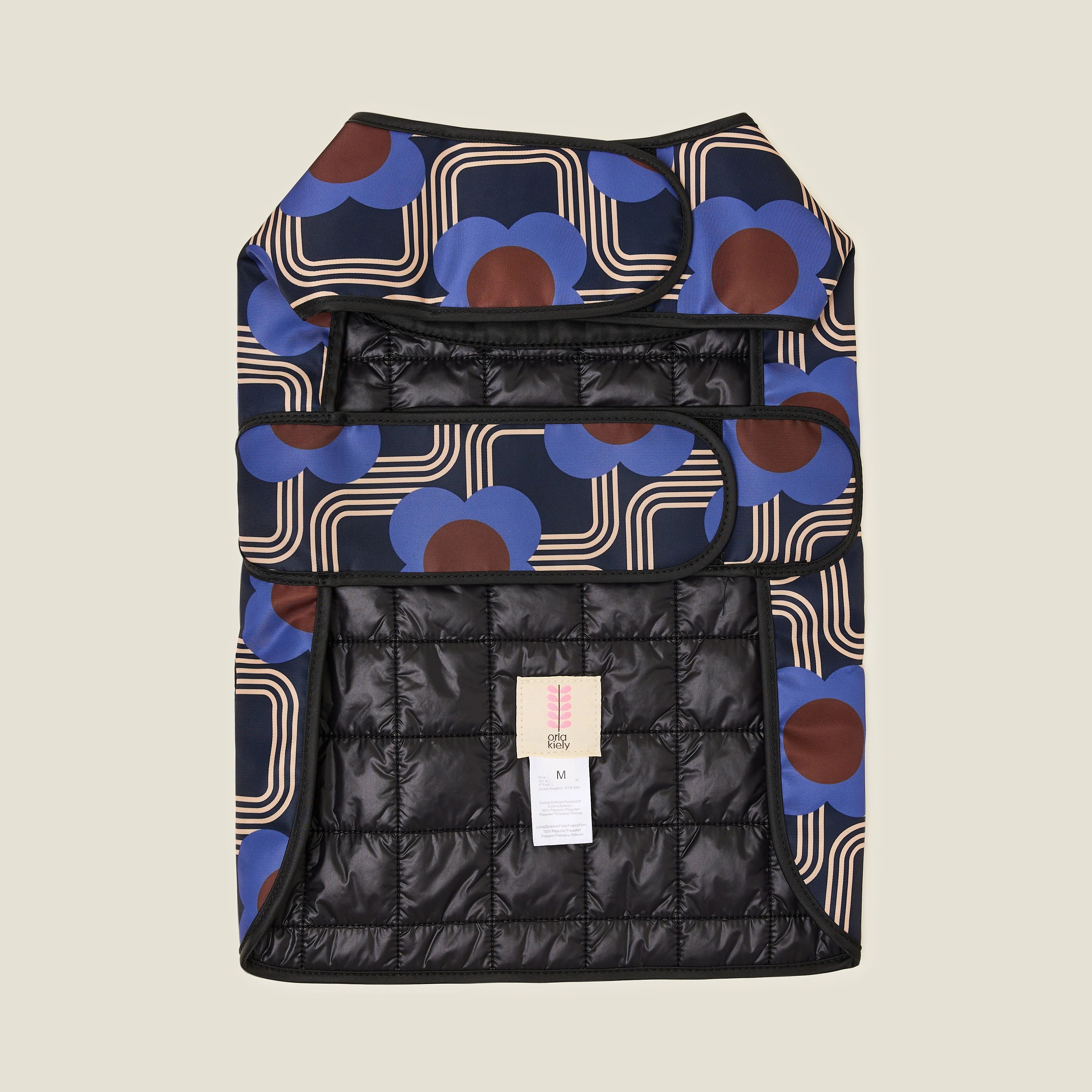 Dog Coat - Electric Flora Cobalt - Image 4