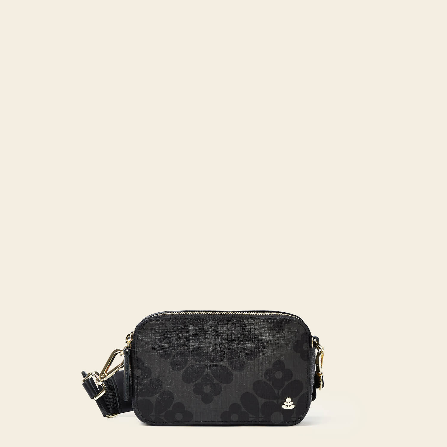 Duo Crossbody - Flower Tile Charcoal