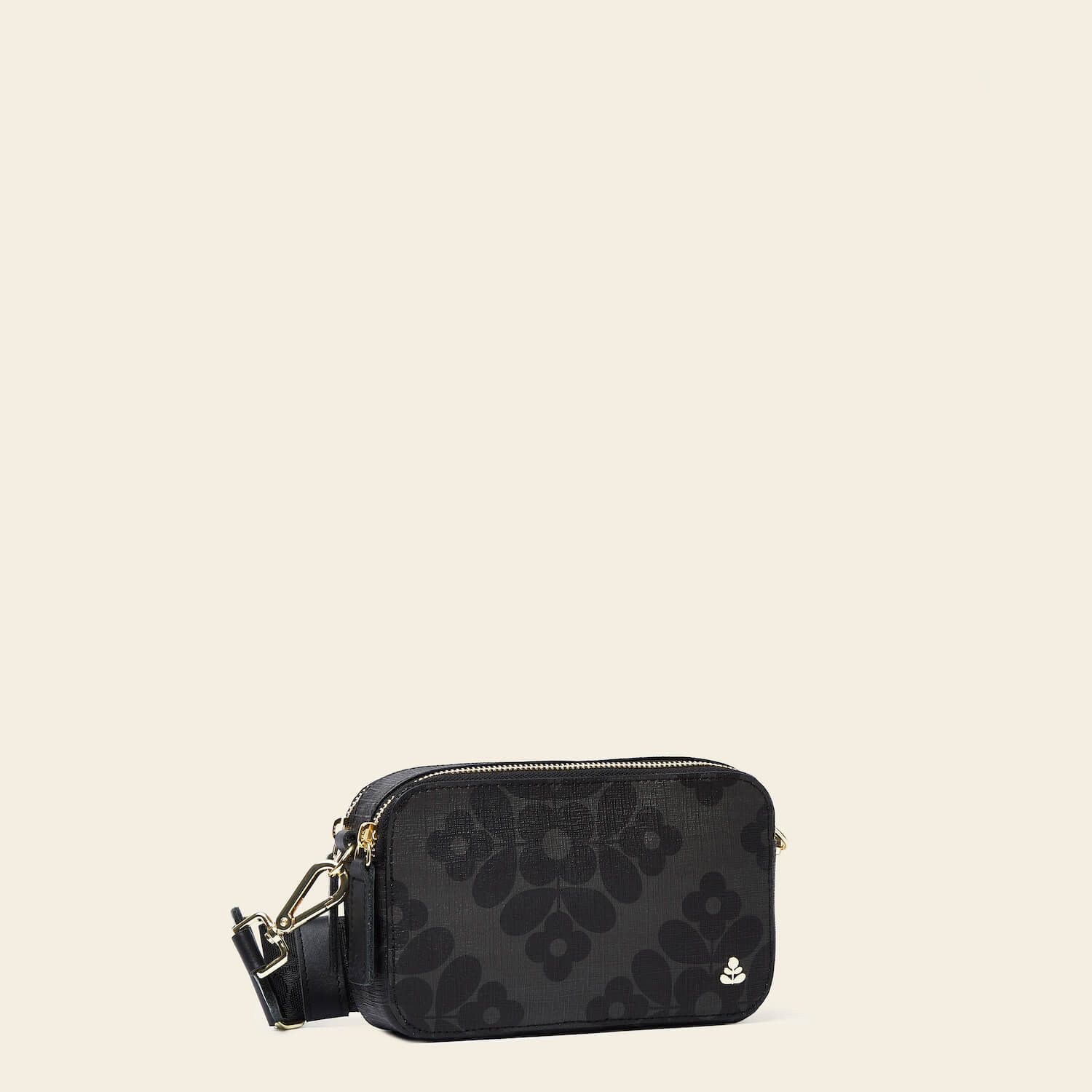 Duo Crossbody - Flower Tile Charcoal - Image 3