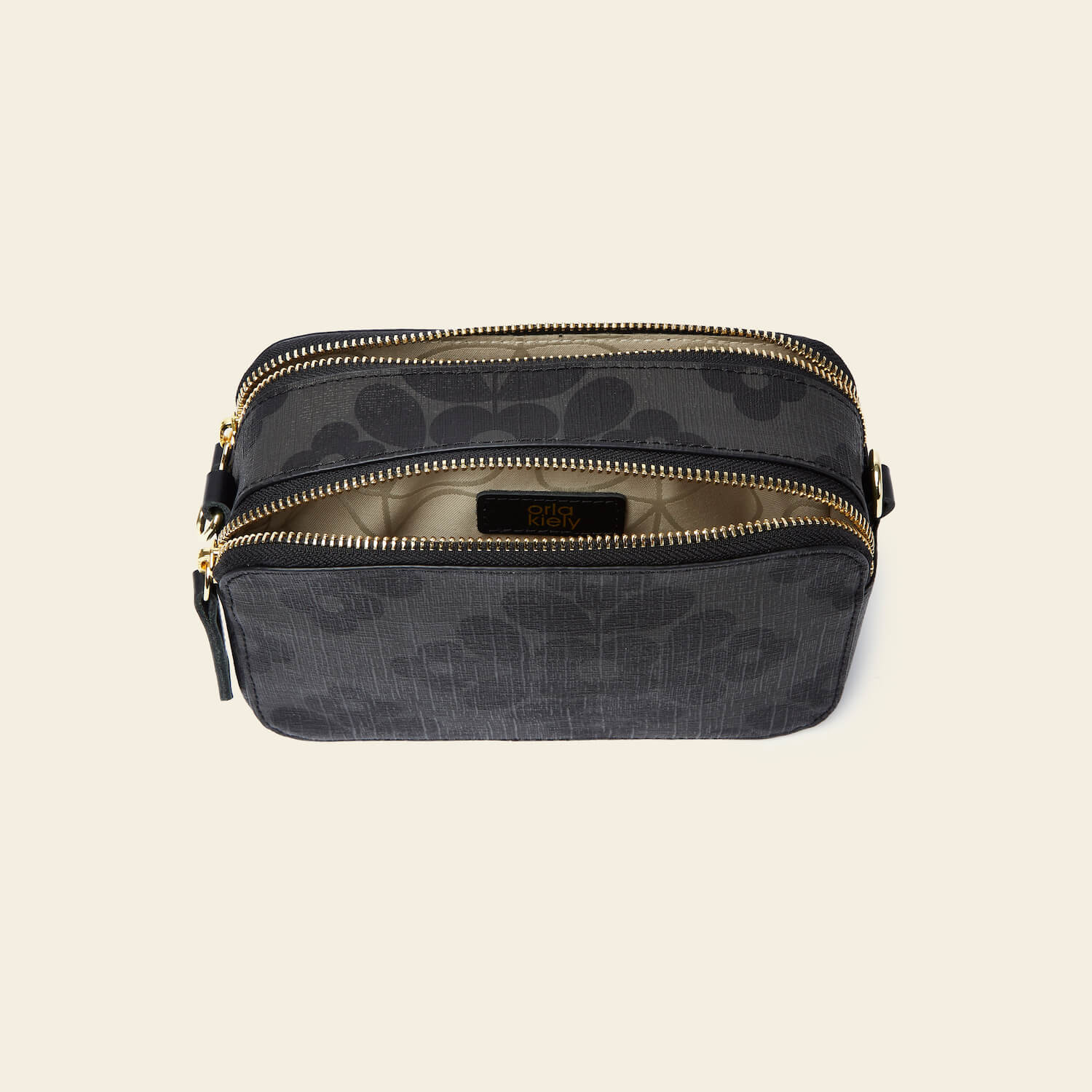 Duo Crossbody - Flower Tile Charcoal - Image 5