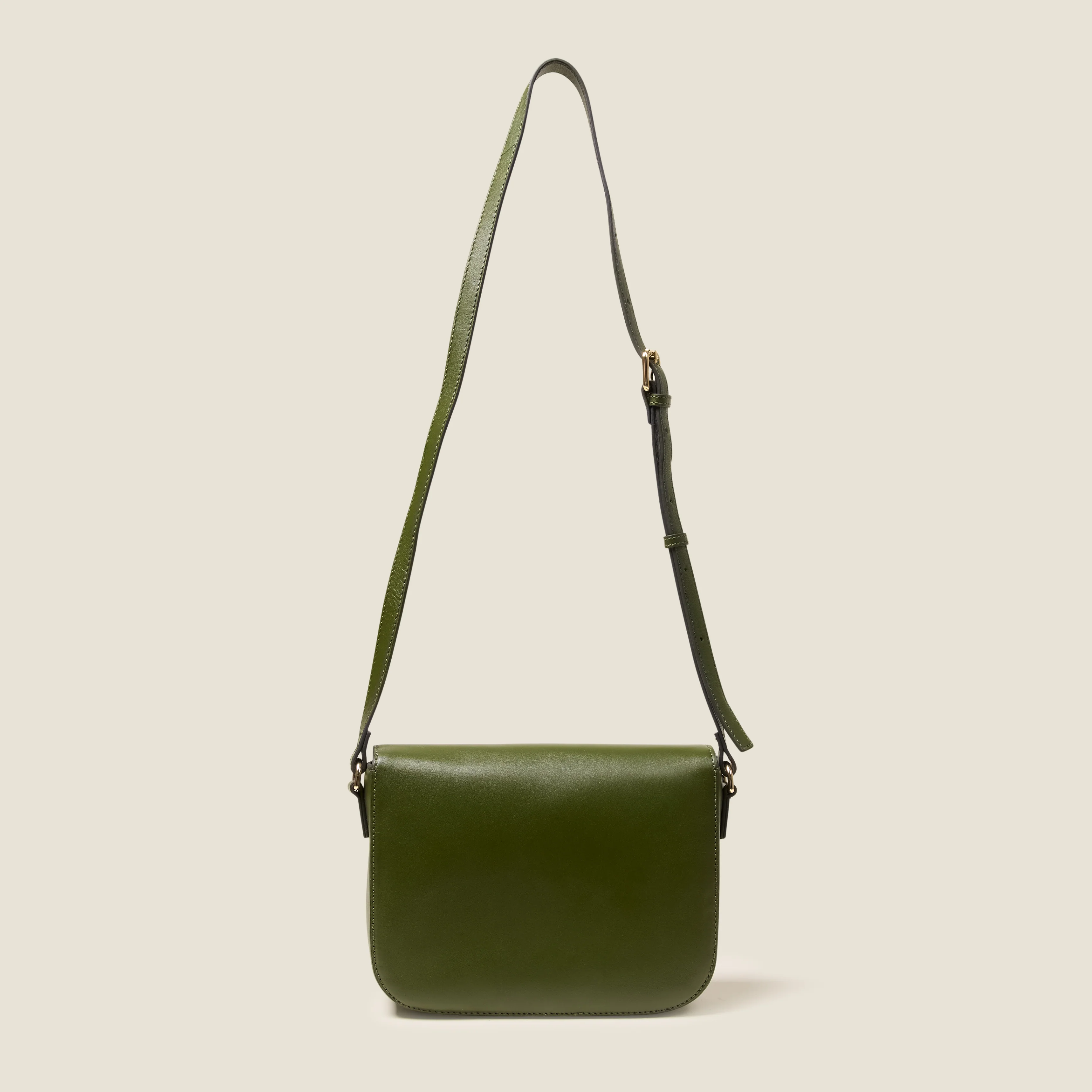 Eclipse Leather Crossbody Bag - Flower Applique Forest - Image 3