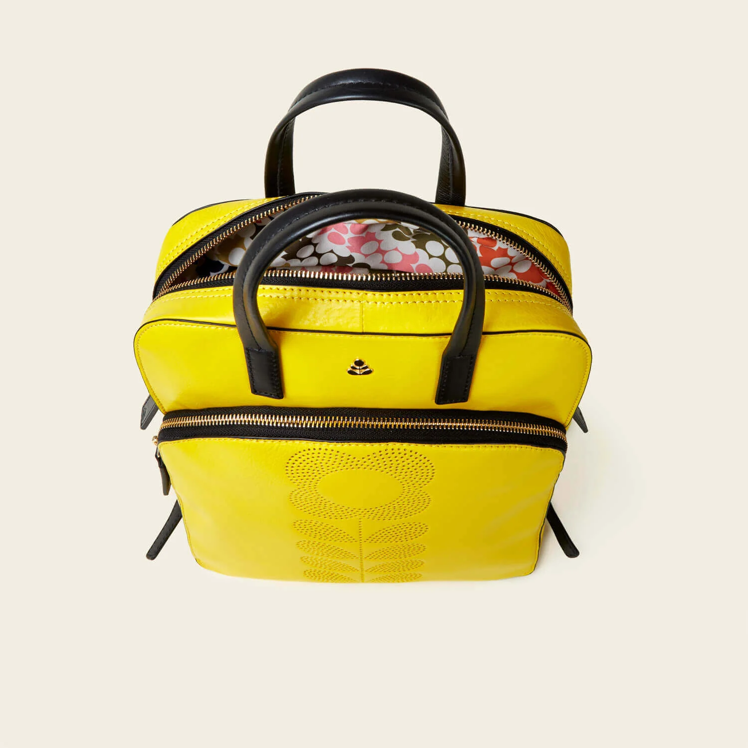 Emilia Backpack - Punched Tall Flower Yellow - Image 5