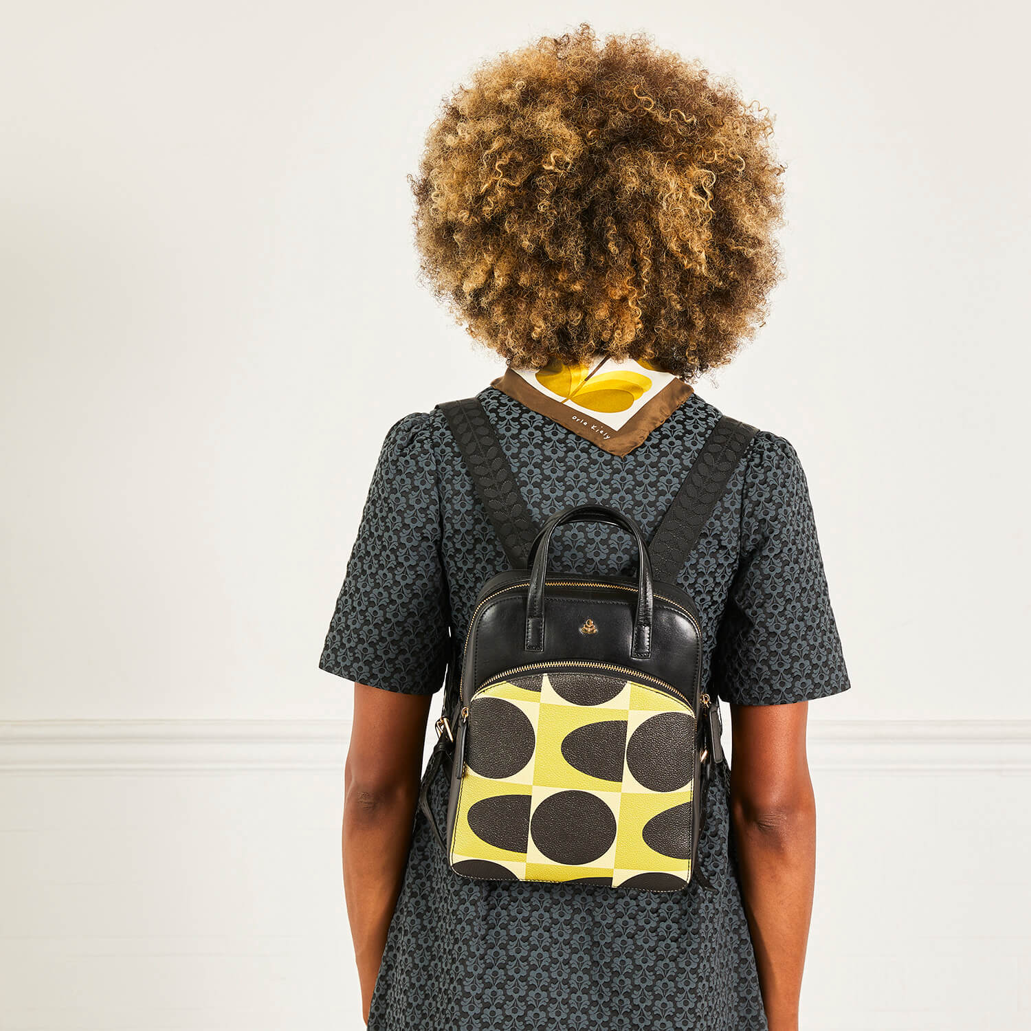 Emilia Petite Backpack - Chestnut Spot Square - Image 2