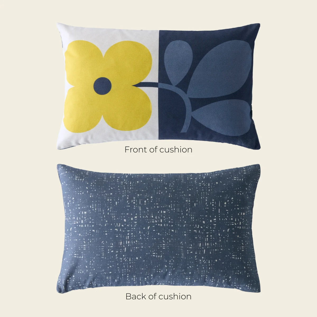 Floret Cushion - Dandelion Denim - Image 3
