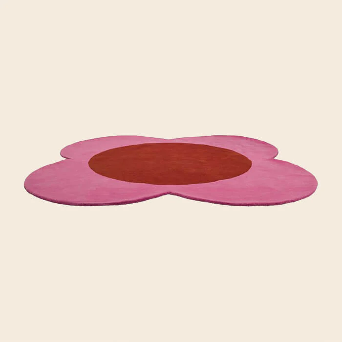 Flower Spot Rug Pink/Red - Image 3