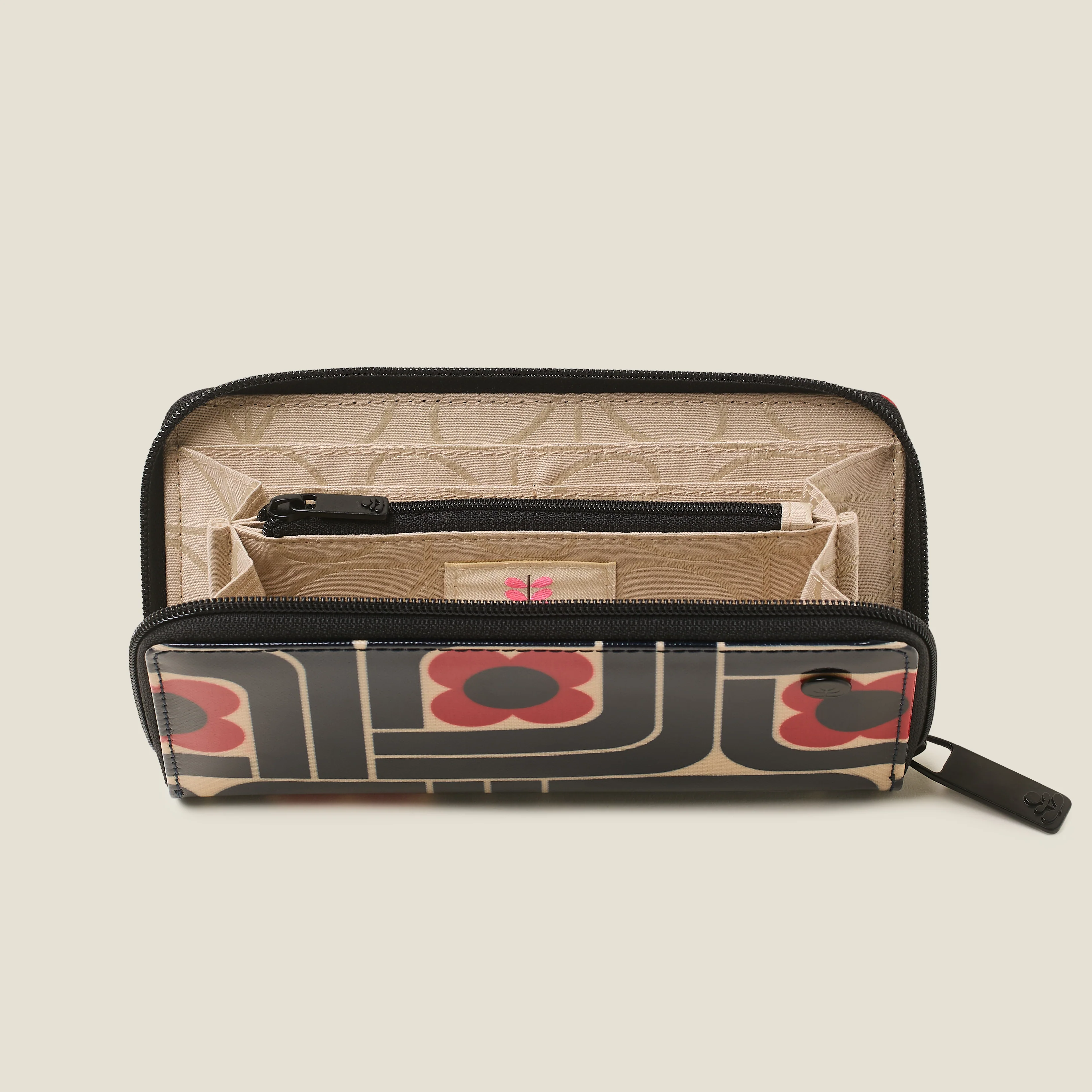 Forget Me Not Big Wallet - Woodblock Ink - Image 3