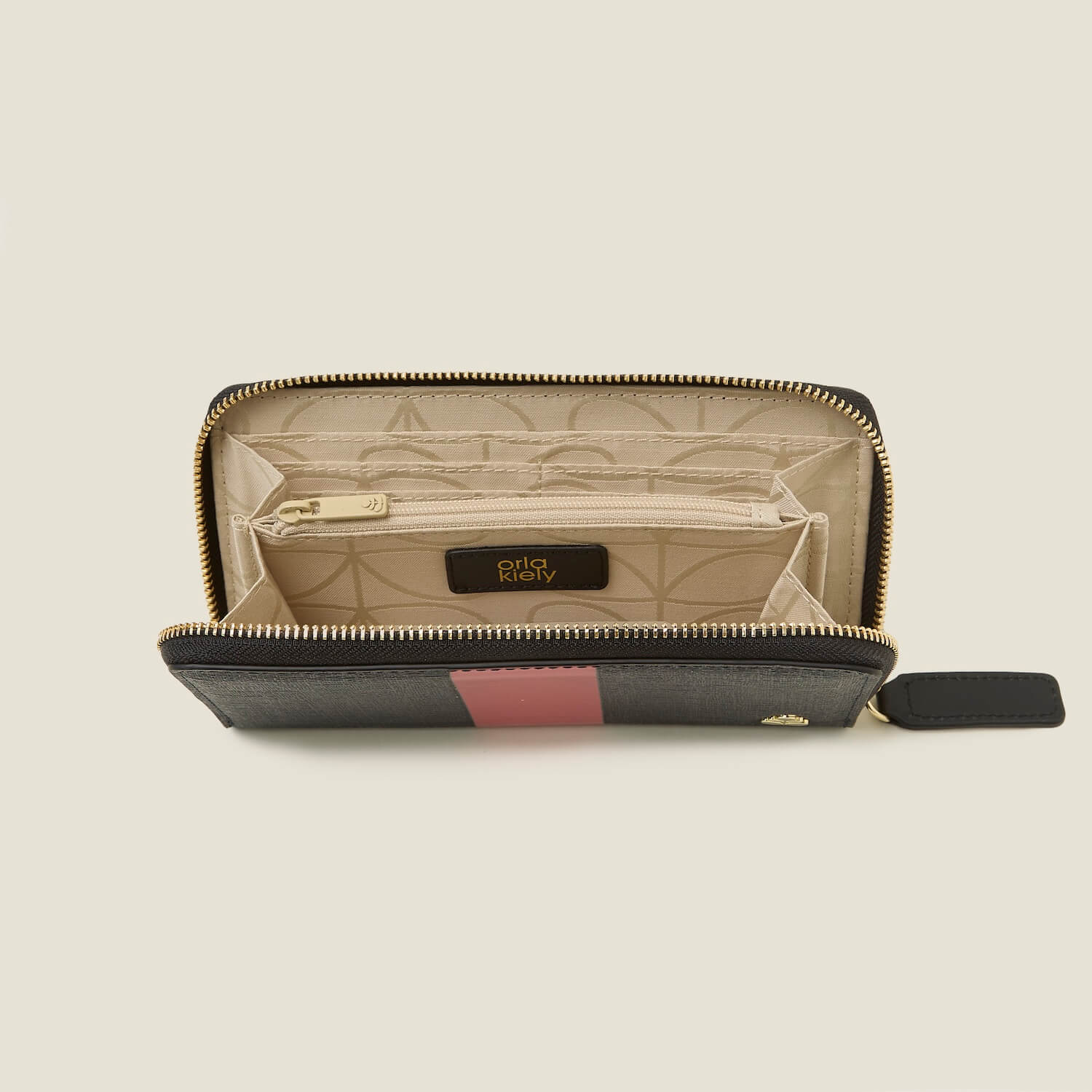 Forget Me Not Wallet - Shiny Stripe Navy Red - Image 4