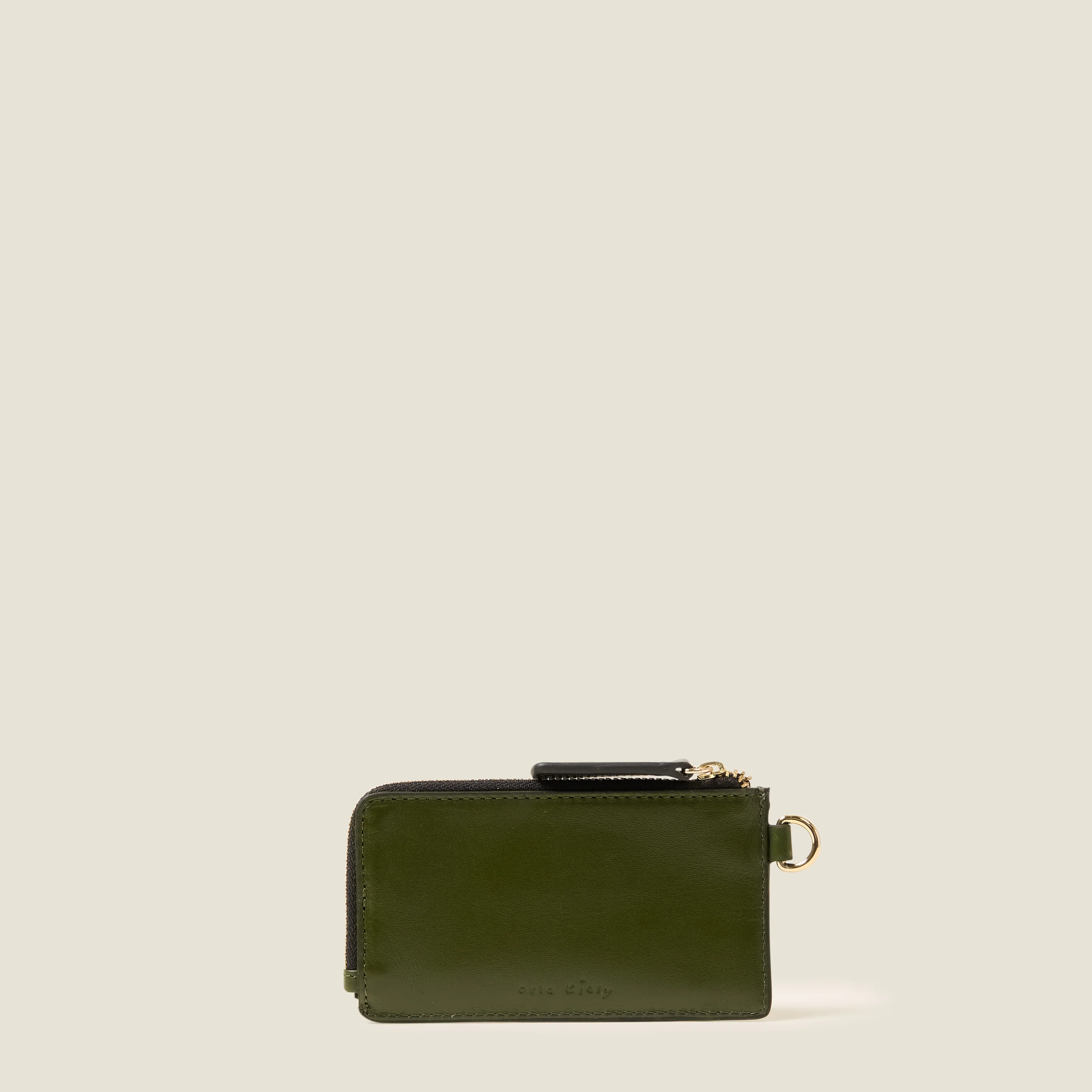Frieda Leather Card Purse - Tile Emboss Forest - Image 3