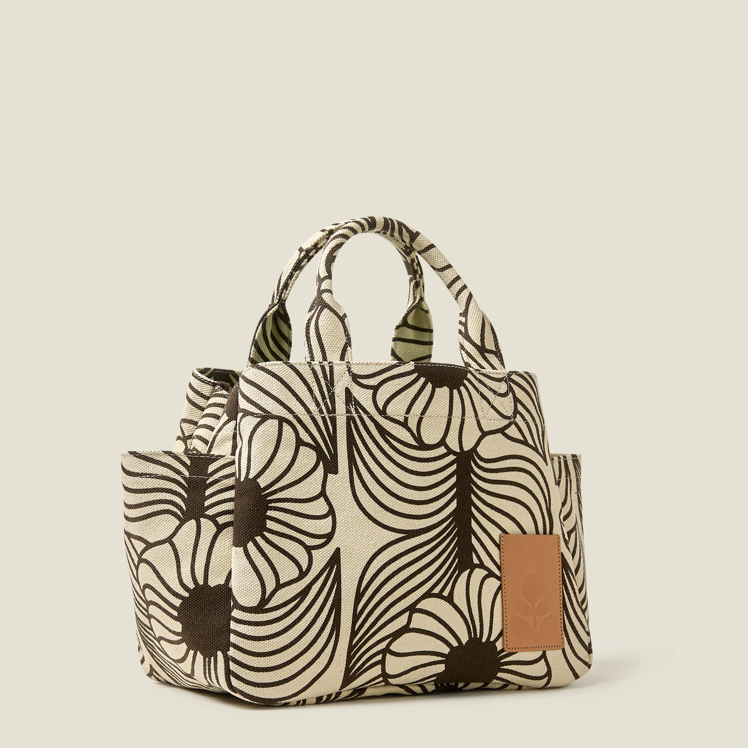Gable Cotton Canvas Tote - Moonflower Desert - Image 4