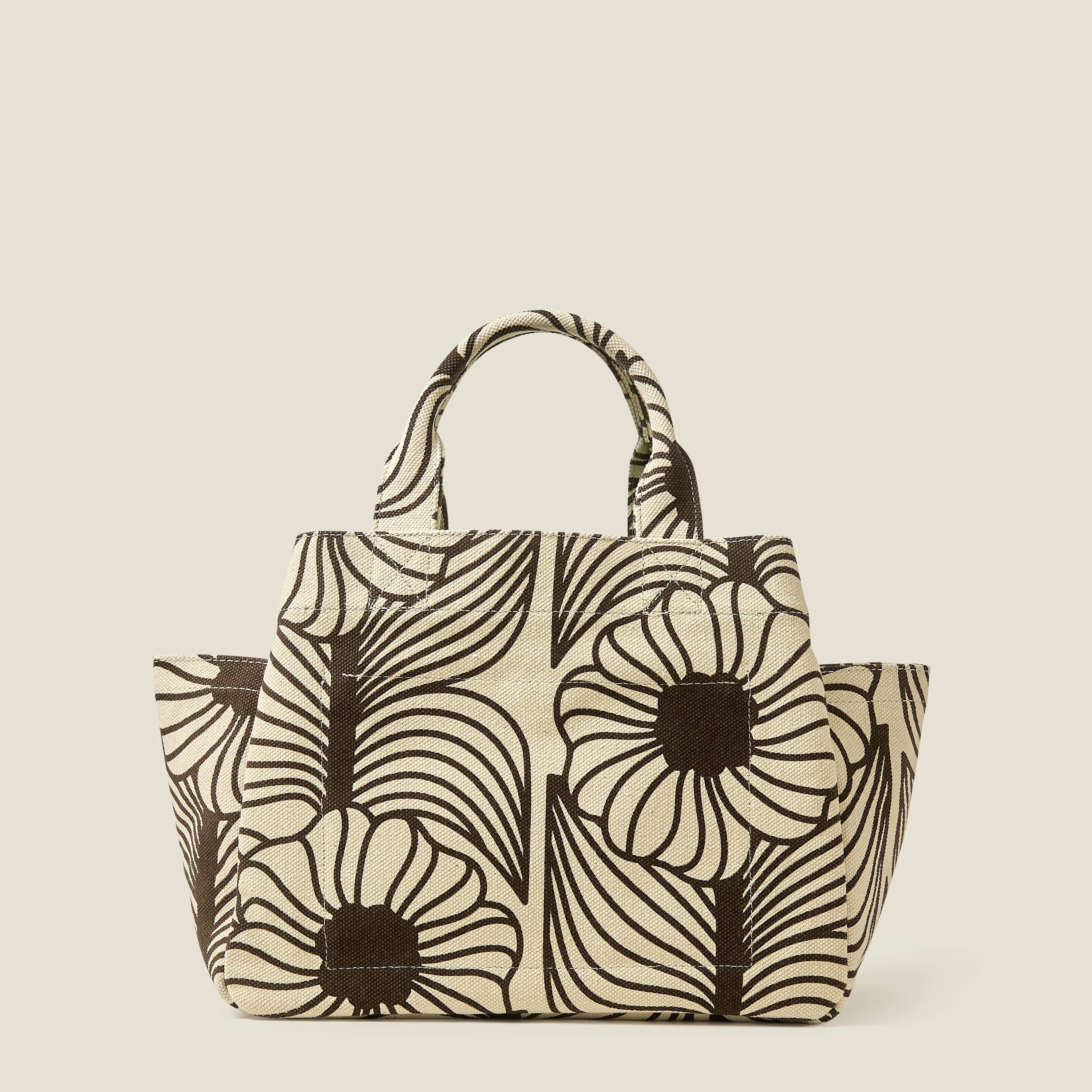 Gable Cotton Canvas Tote - Moonflower Desert - Image 5
