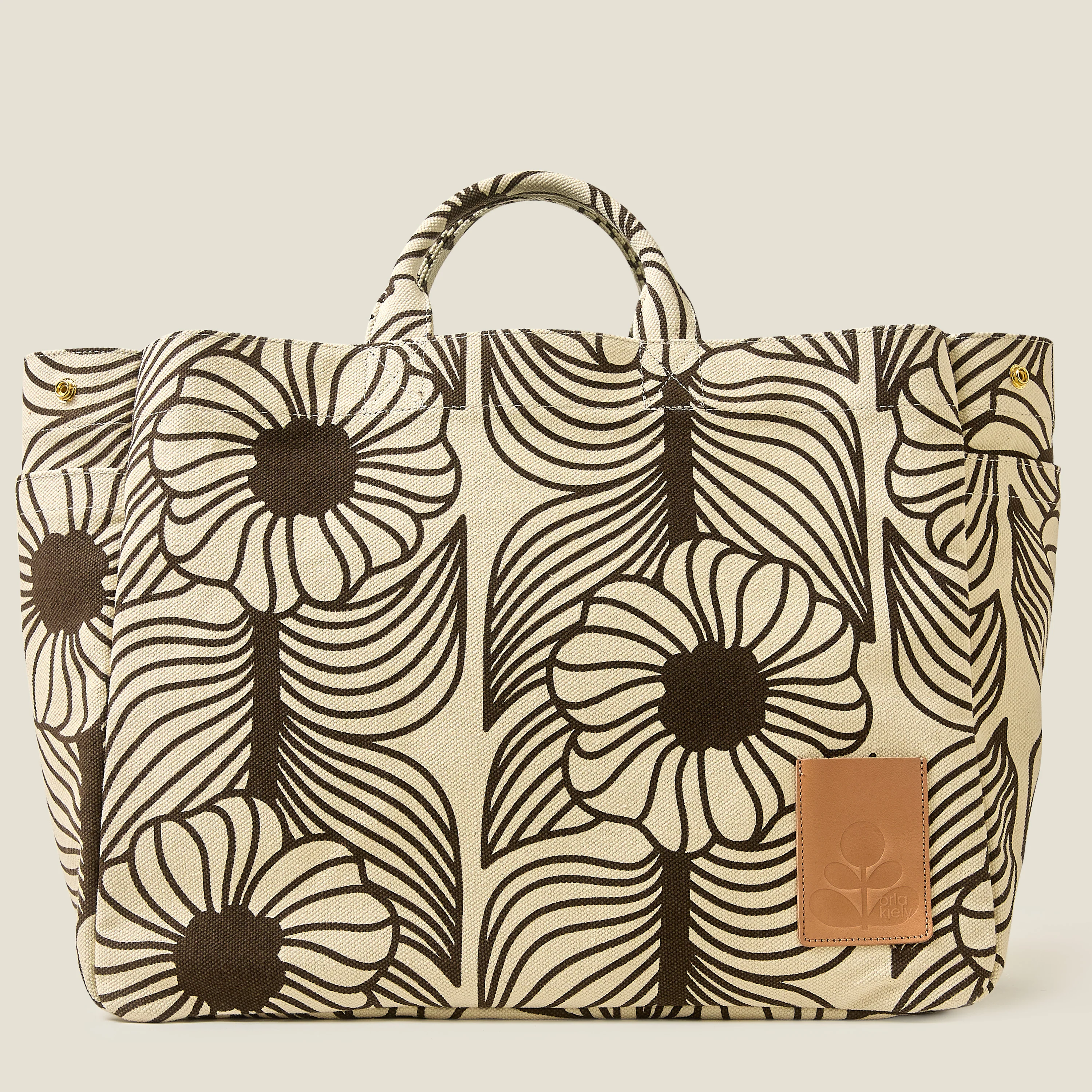 Gable Cotton Canvas XL Tote - Moonflower Desert - Image 3