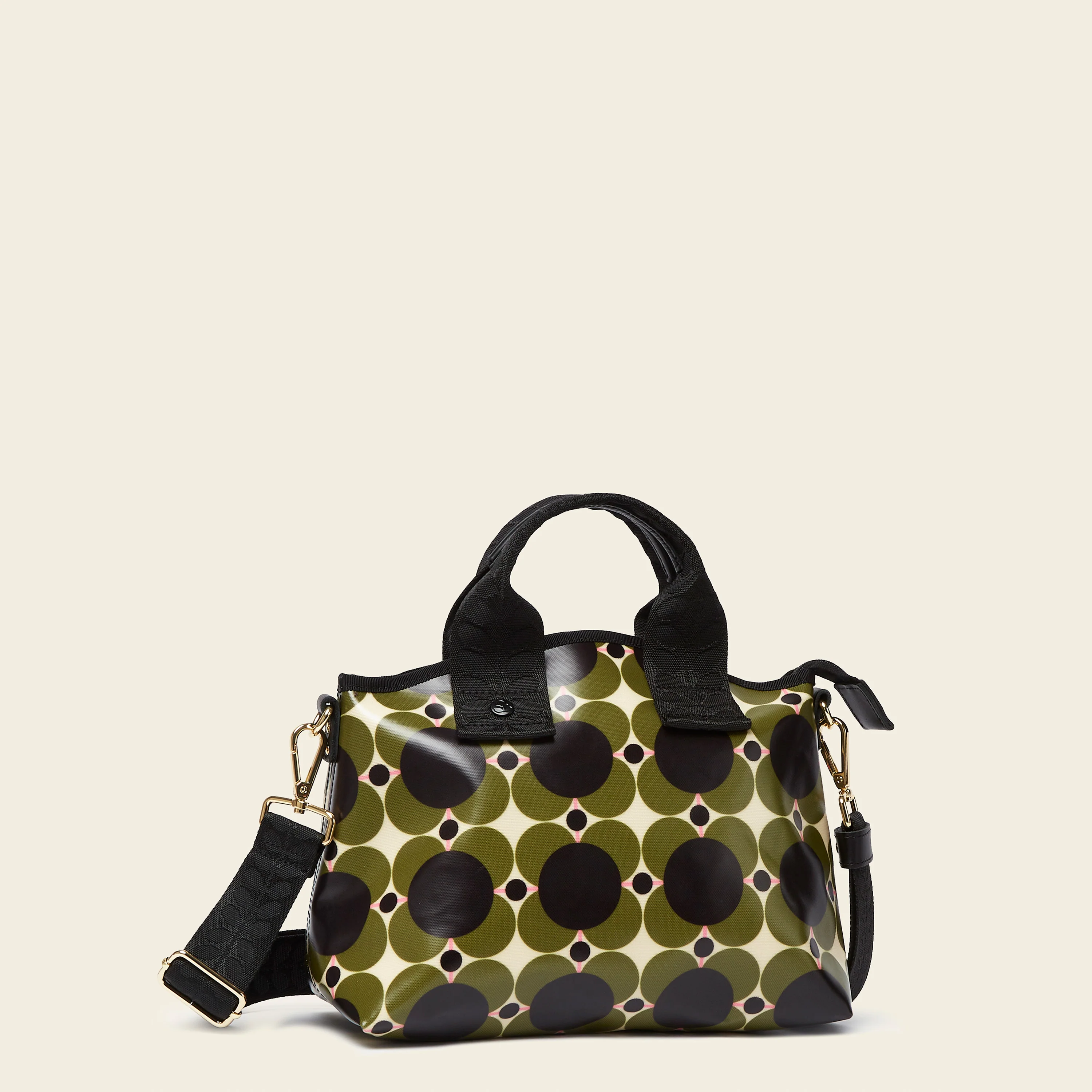 Hand Carry Handbag - Atomic Flower Khaki - Image 3