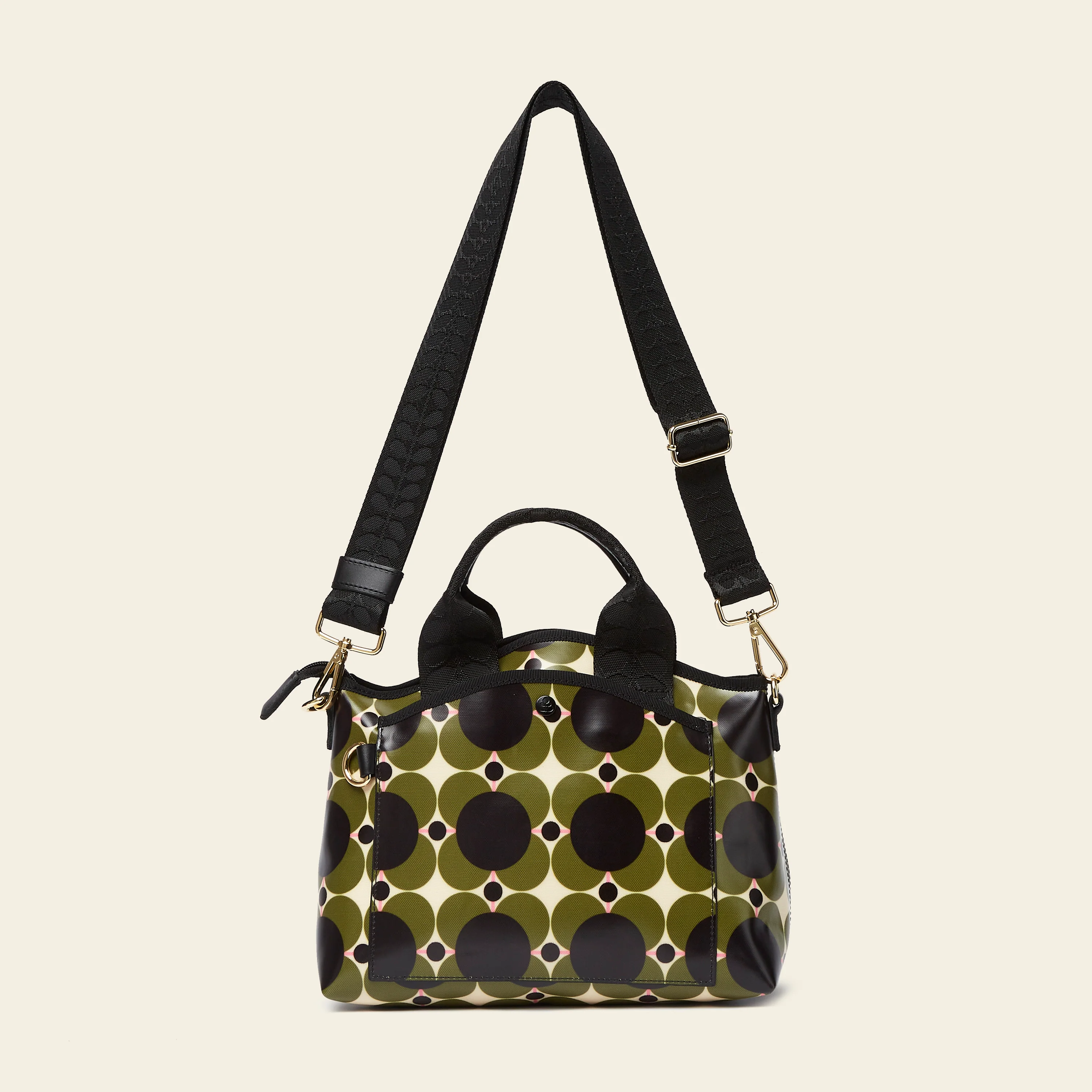 Hand Carry Handbag - Atomic Flower Khaki - Image 4