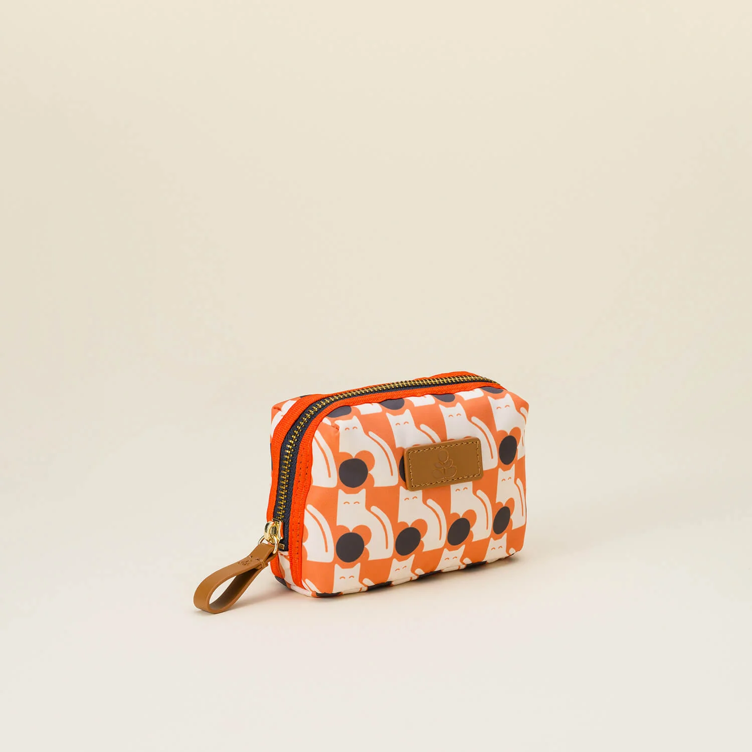Happy Holiday Small Pouch - Poppy Cat Orange - Image 2