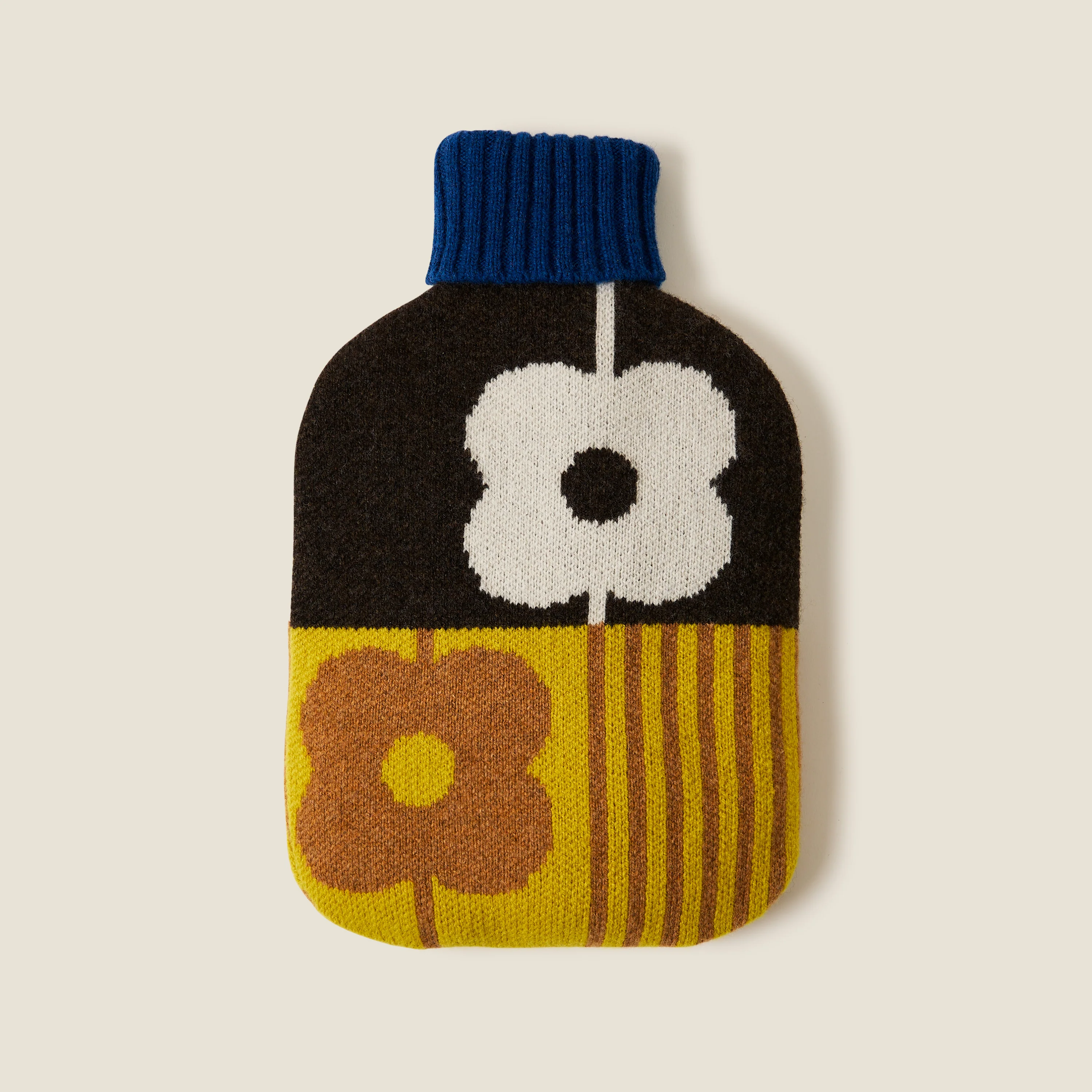 Hot Water Bottle Cover - Abacus Chocolate Sunflower - Image 3