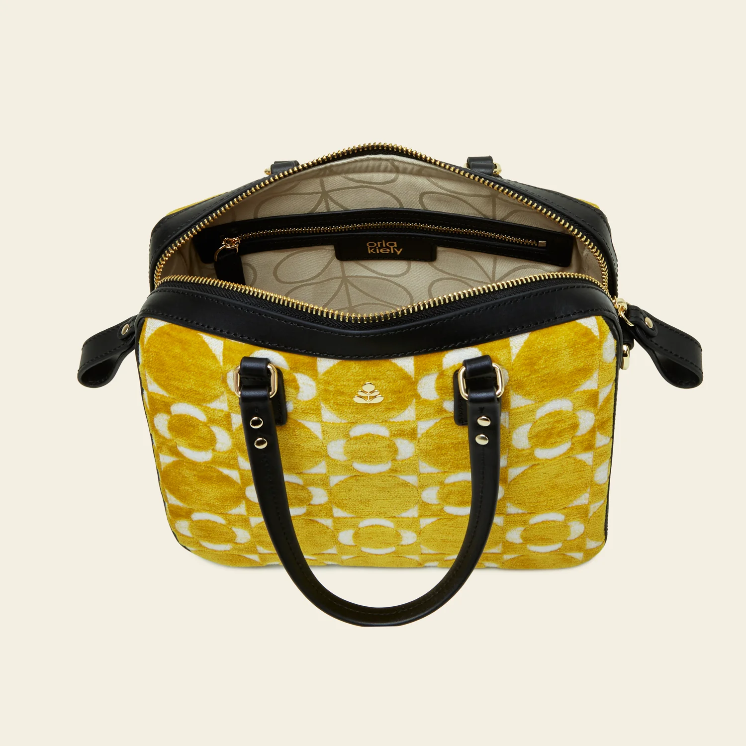 Iris Handbag - Retro Tile Dandelion - Image 5