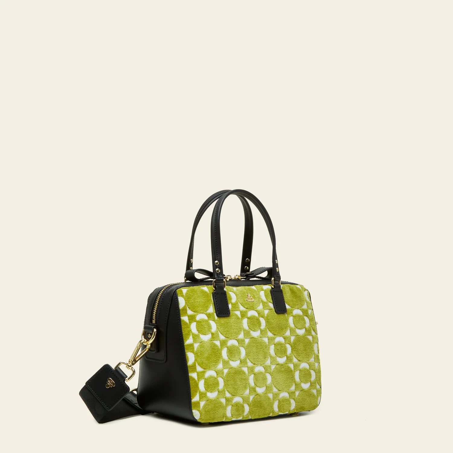 Iris Handbag - Retro Tile Seagrass - Image 3