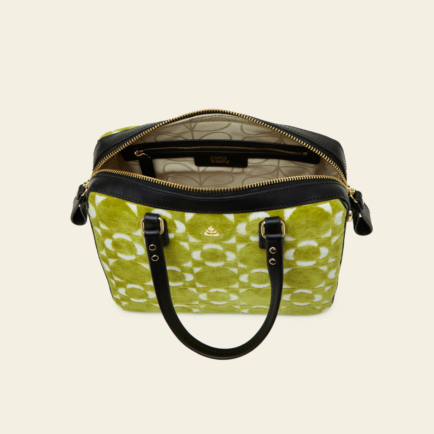 Iris Handbag - Retro Tile Seagrass - Image 5