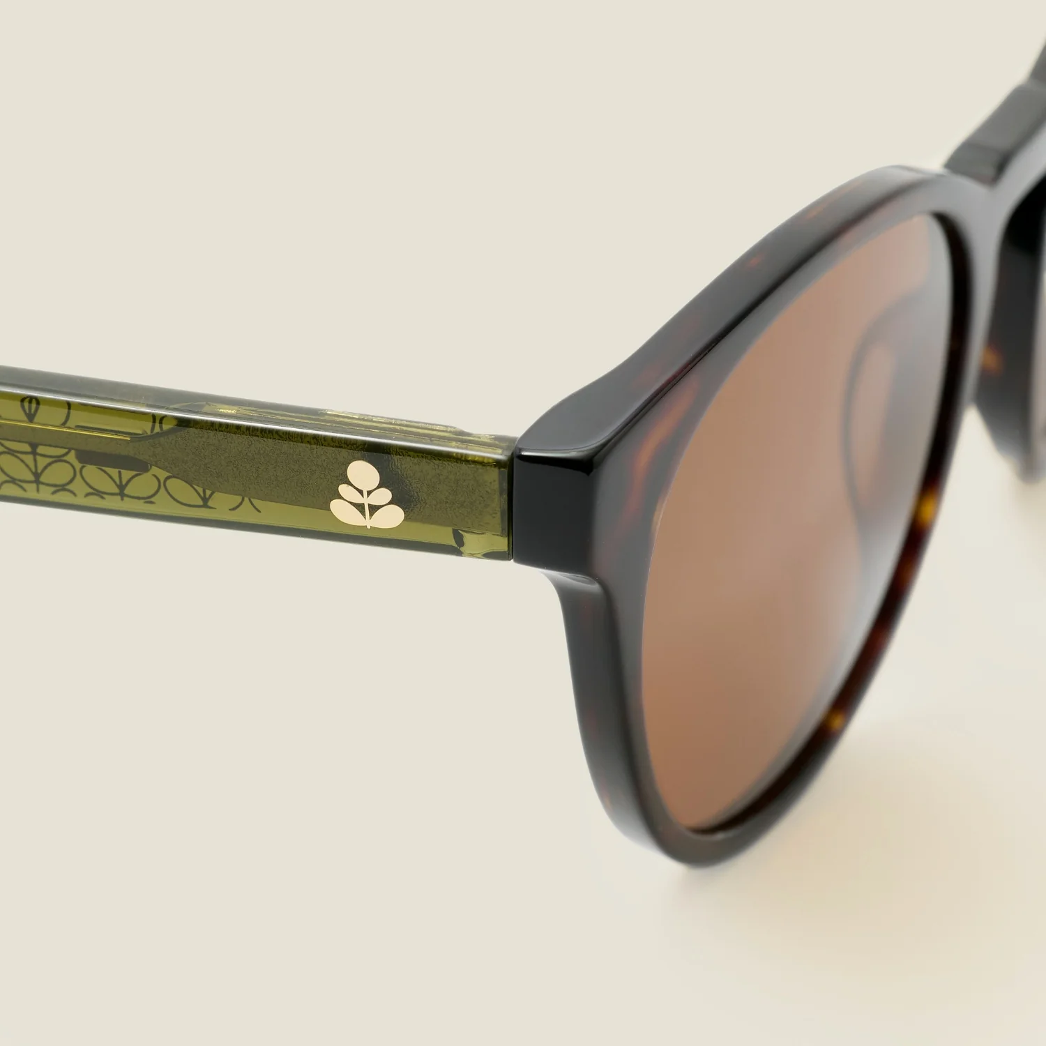 Jasmine Sunglasses - Tortoiseshell & Olive - Image 3
