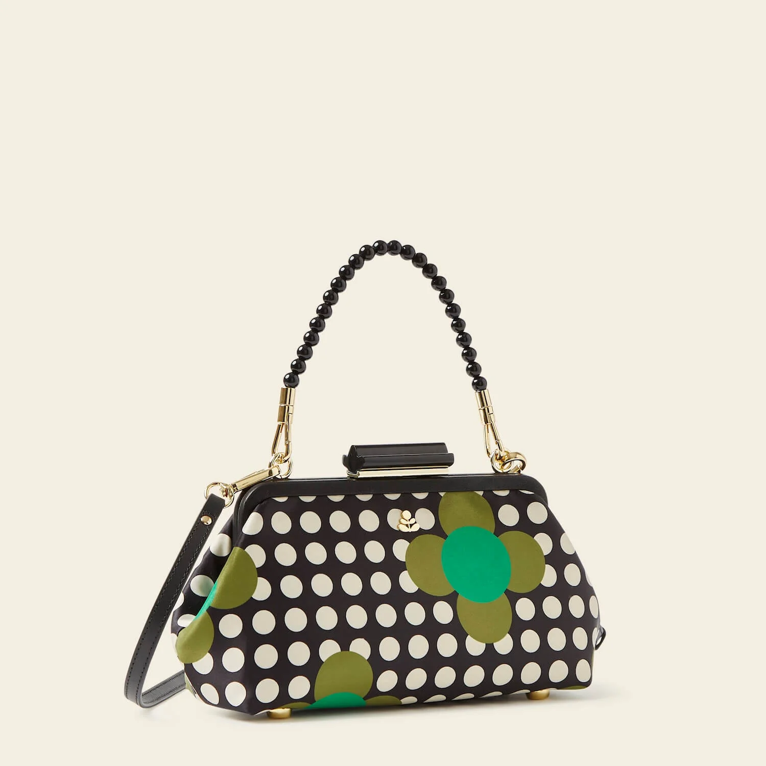 Jenny D Clutch - Jewel Flower Polka Dot - Image 3