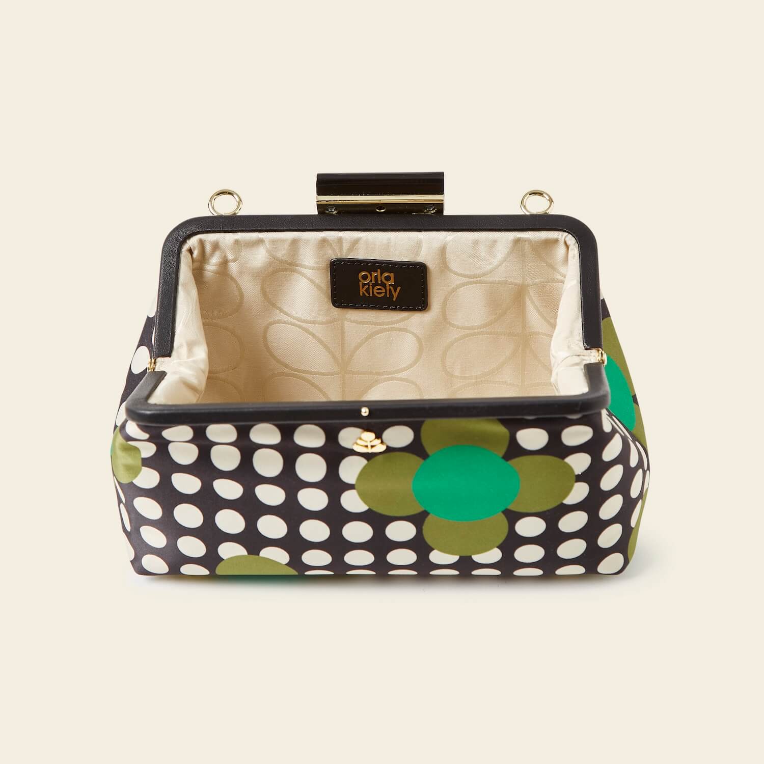 Jenny D Clutch - Jewel Flower Polka Dot - Image 5